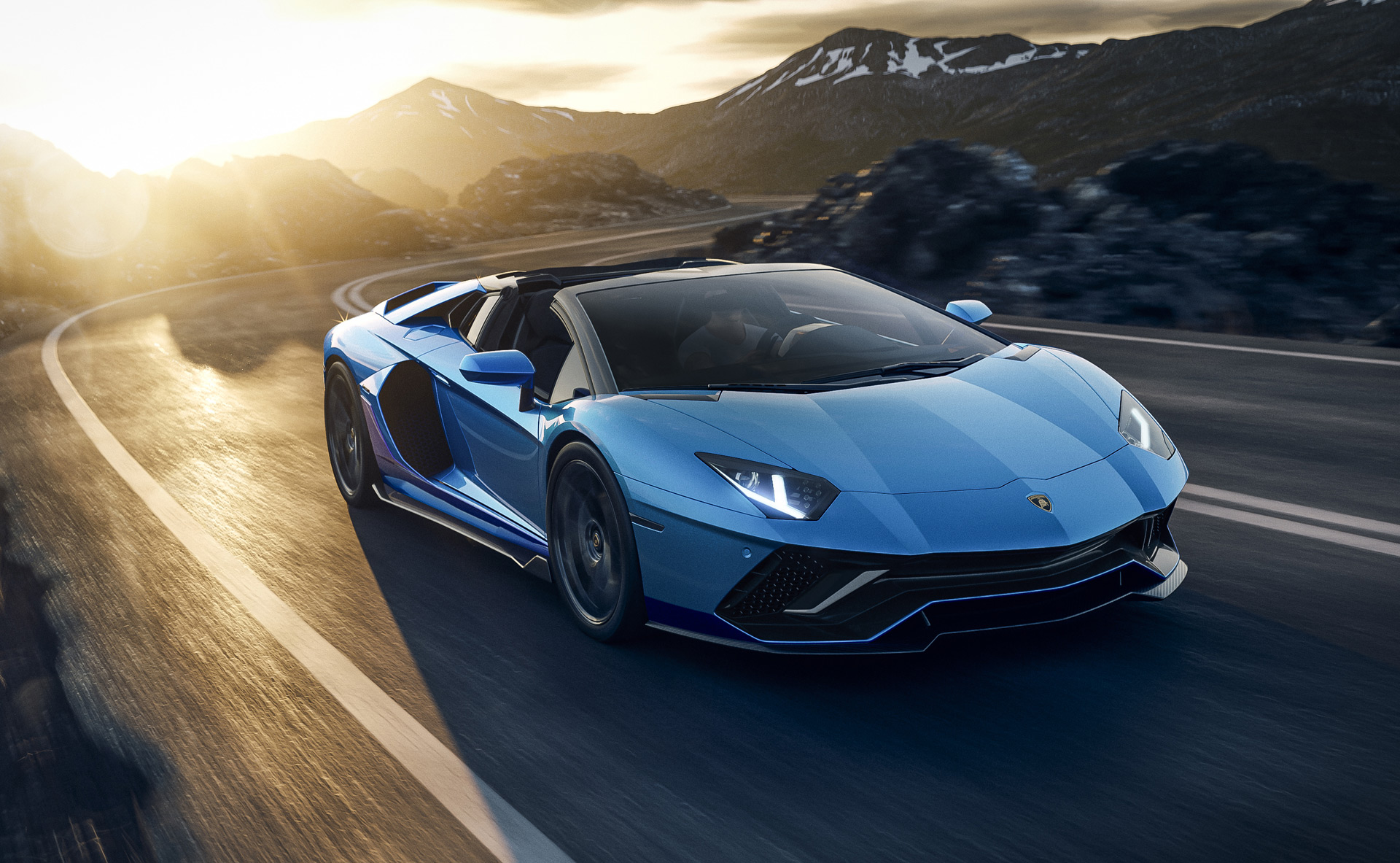 Download 2022 Lamborghini Aventador LP 780-4 Ultimae Roadster - Front Three-Quarter HD Wallpaper 1920x1183 #37