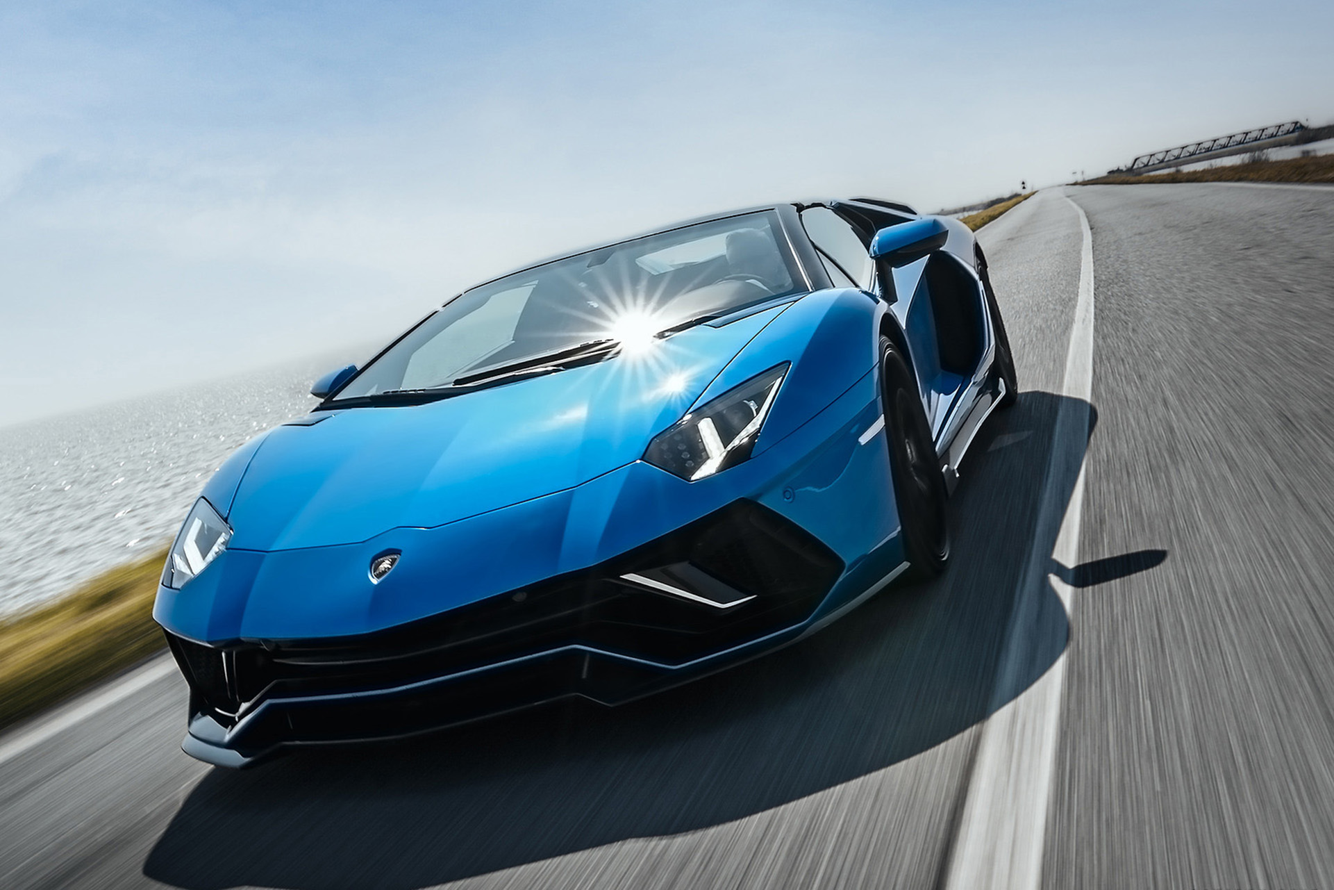 Download 2022 Lamborghini Aventador LP 780-4 Ultimae Roadster - Front Three-Quarter HD Wallpaper 1921x1281 #5