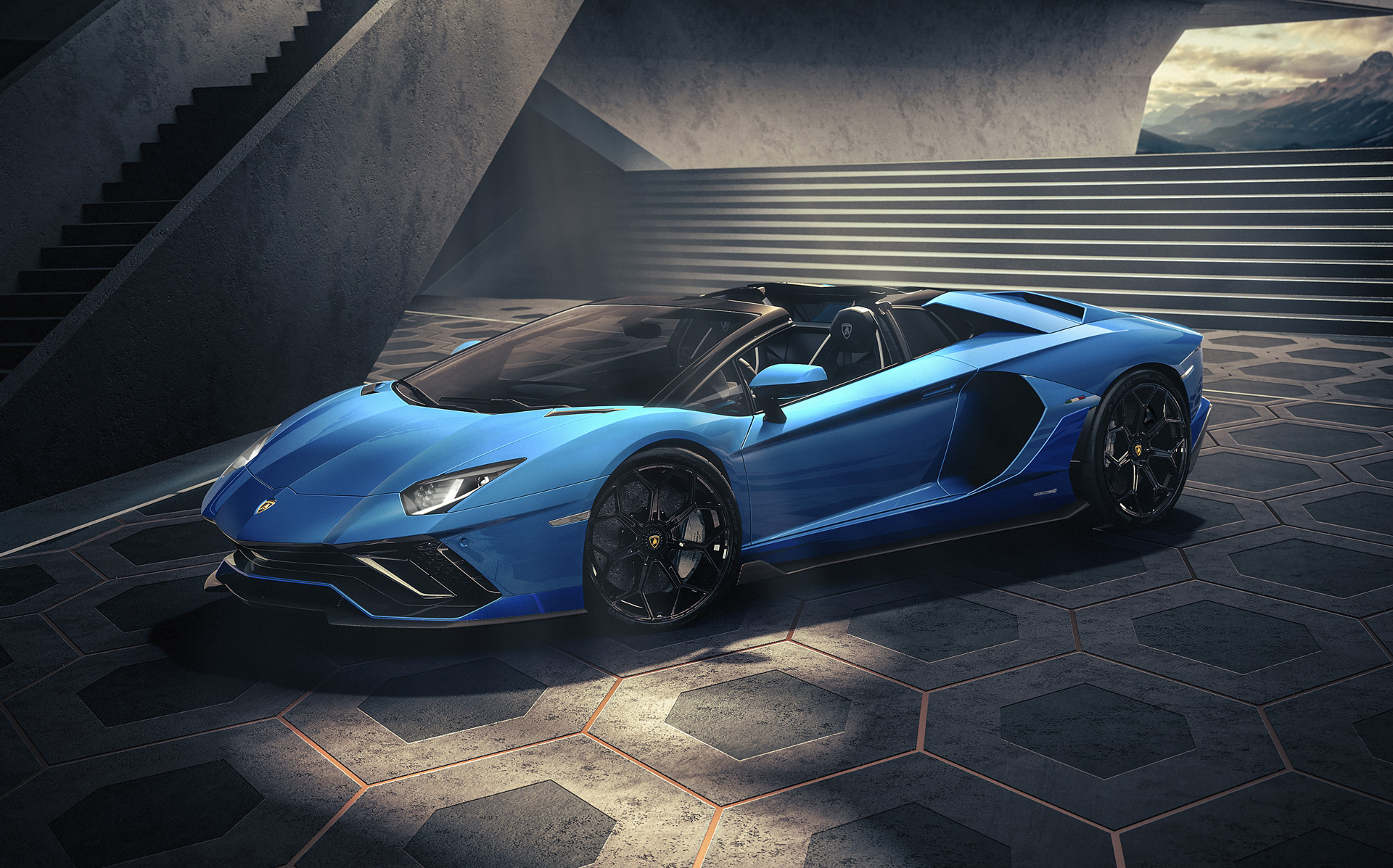 Download 2022 Lamborghini Aventador LP 780-4 Ultimae Roadster - Front Three-Quarter HD Wallpaper 1920x1197 #41