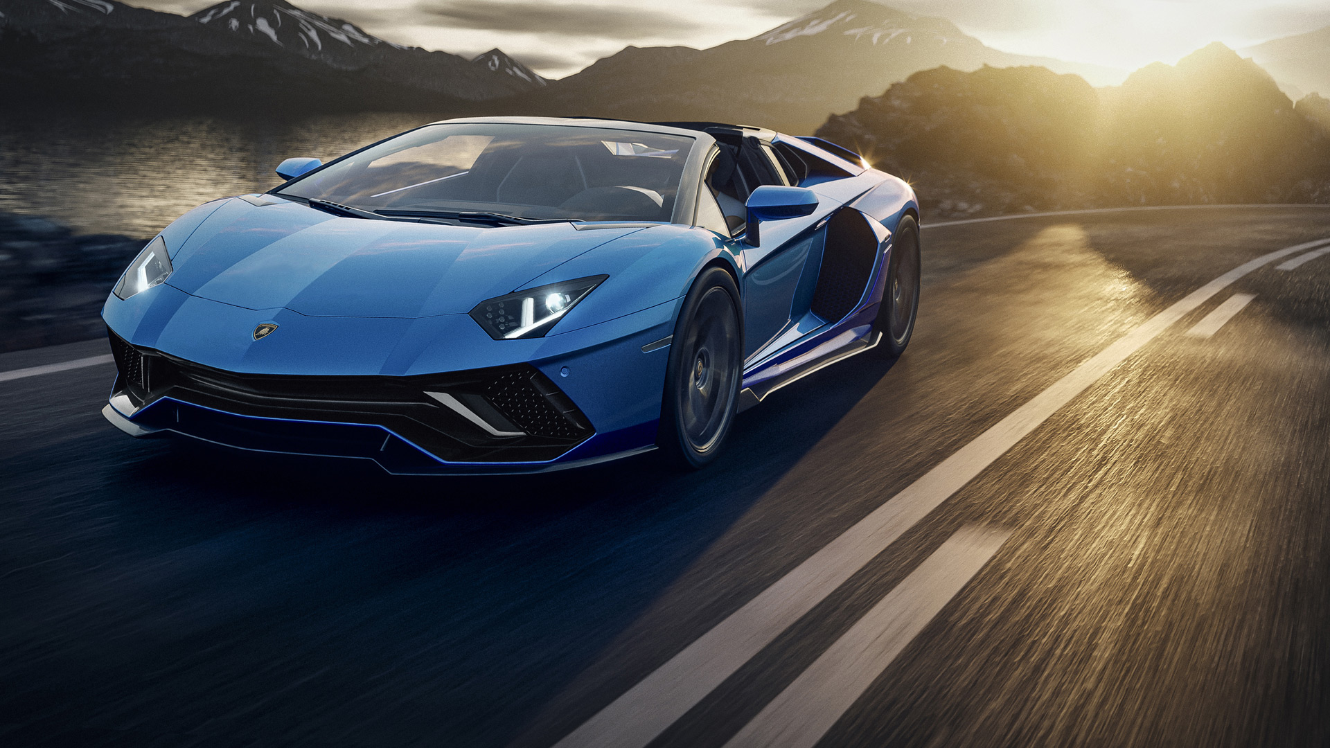 Download 2022 Lamborghini Aventador LP 780-4 Ultimae Roadster - Front Three-Quarter HD Wallpaper 1920x1080 #38