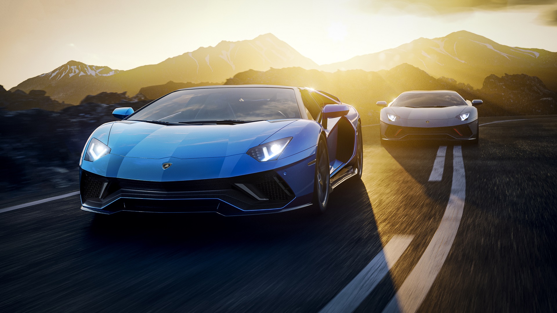 Download 2022 Lamborghini Aventador LP 780-4 Ultimae Roadster - Front HD Wallpaper 1920x1080 #36
