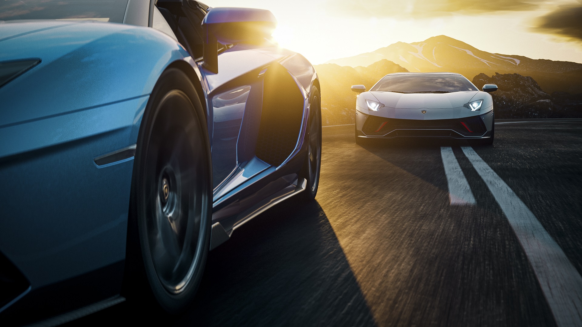 Download 2022 Lamborghini Aventador LP 780-4 Ultimae Roadster - Front HD Wallpaper 1920x1080 #39