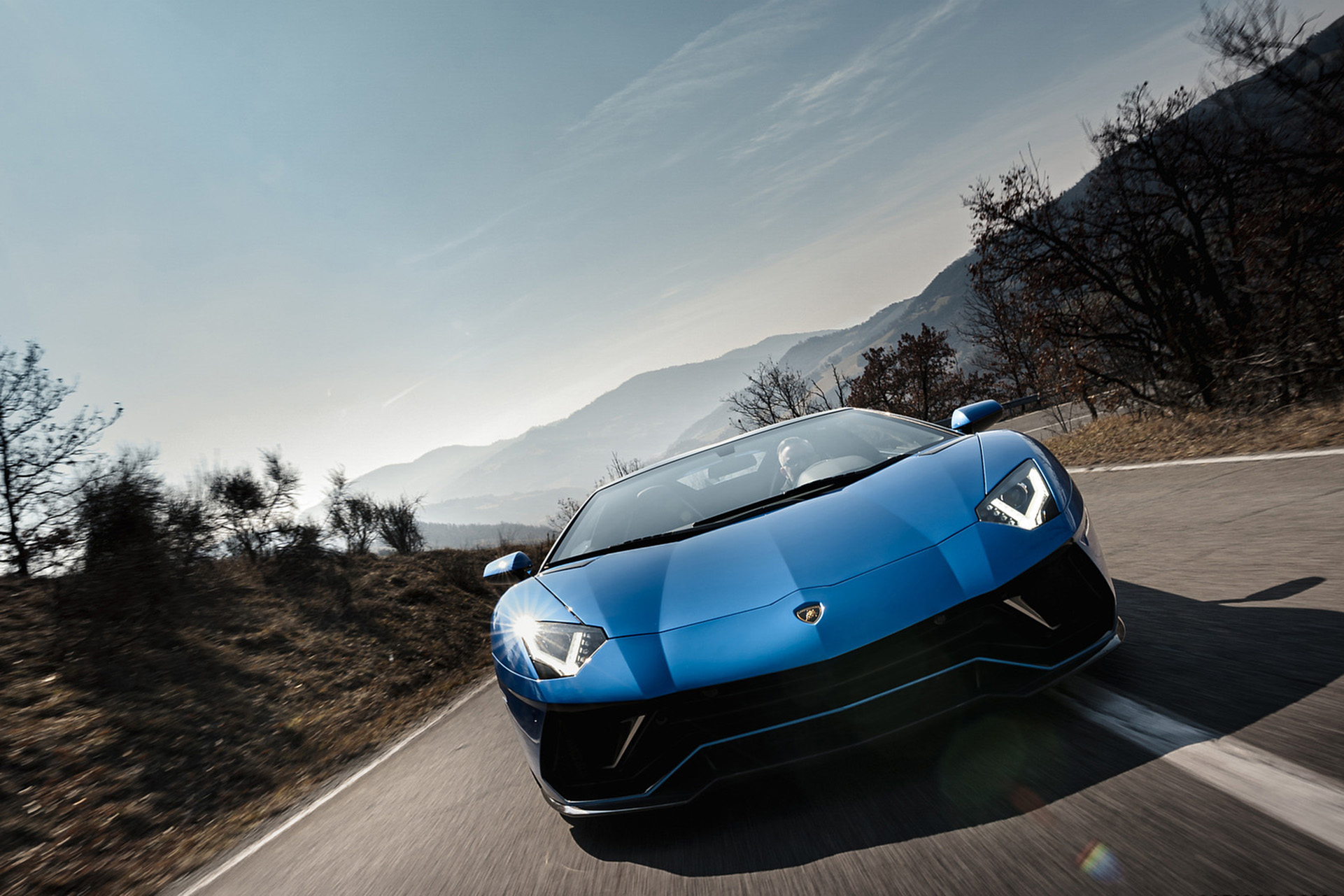 Download 2022 Lamborghini Aventador LP 780-4 Ultimae Roadster - Front HD Wallpaper 1921x1281 #14
