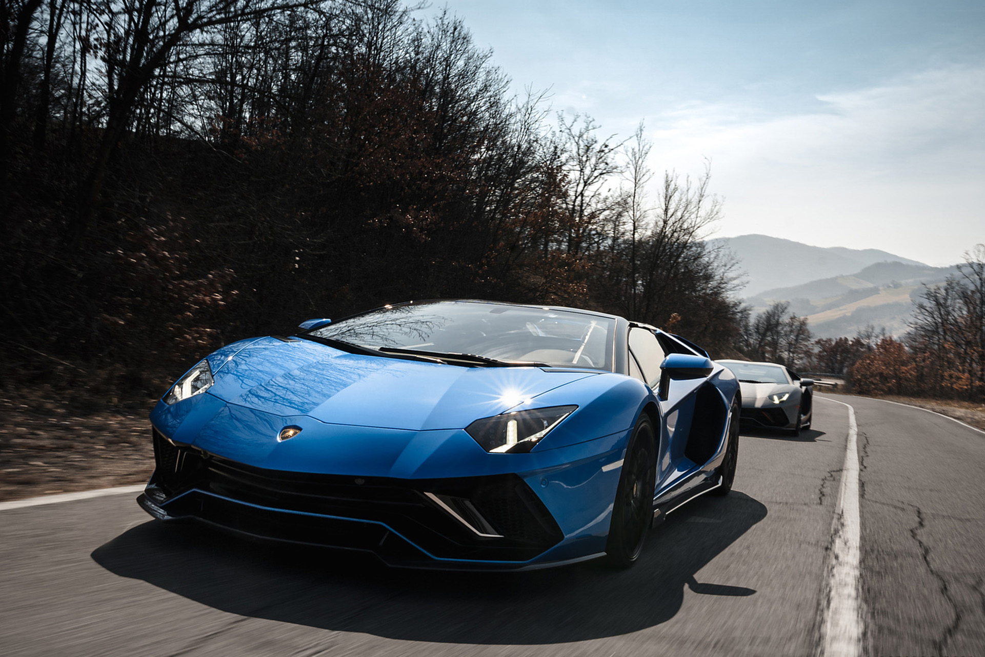 Download 2022 Lamborghini Aventador LP 780-4 Ultimae Roadster - Front HD Wallpaper 1921x1281 #25