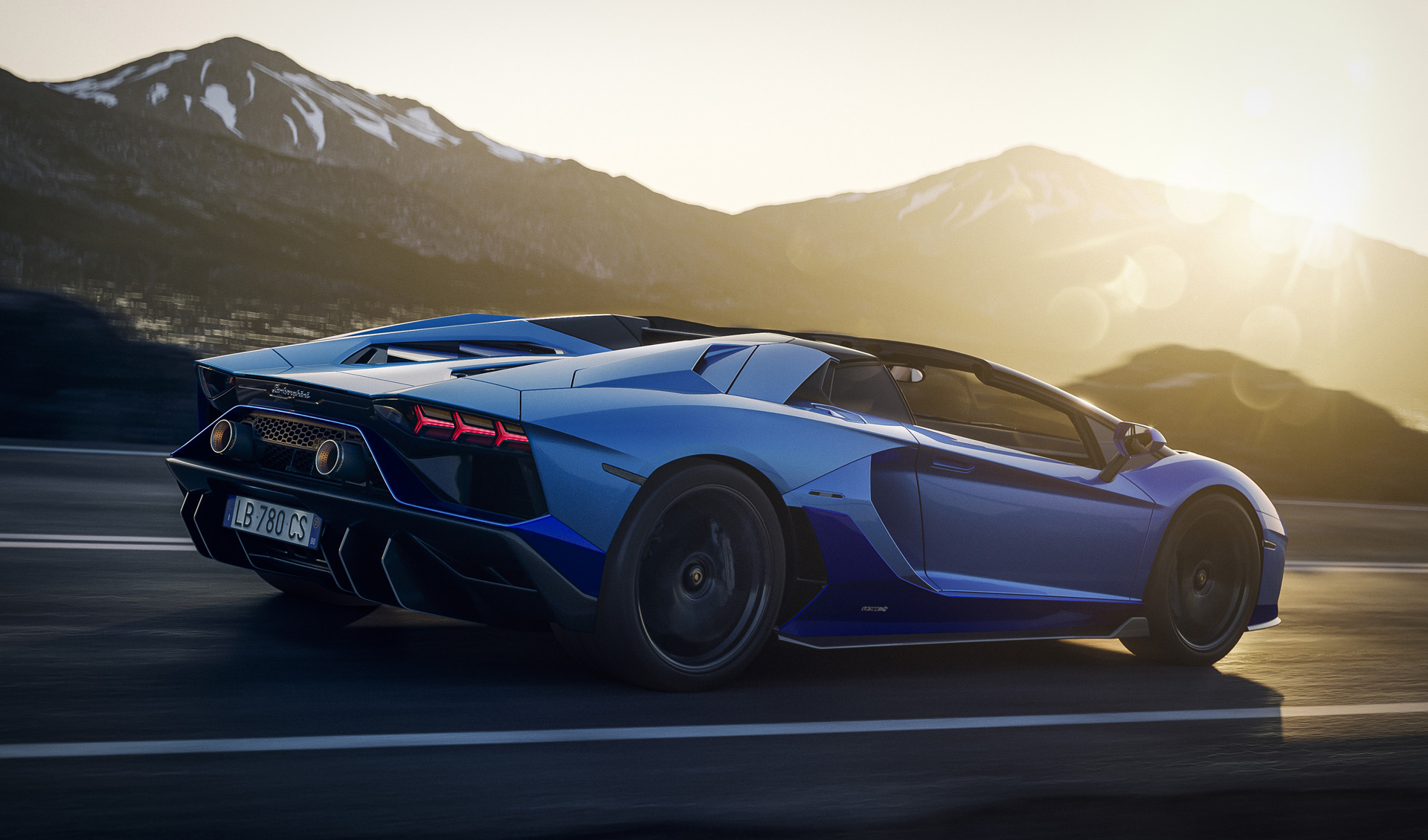 Download 2022 Lamborghini Aventador LP 780-4 Ultimae Roadster - Rear Three-Quarter HD Wallpaper 1920x1130 #40