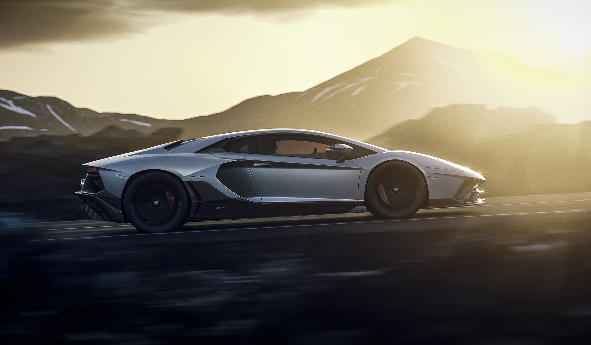 Download 2022 Lamborghini Aventador LP 780-4 Ultimae - Side HD Wallpaper 1920x1123 #51