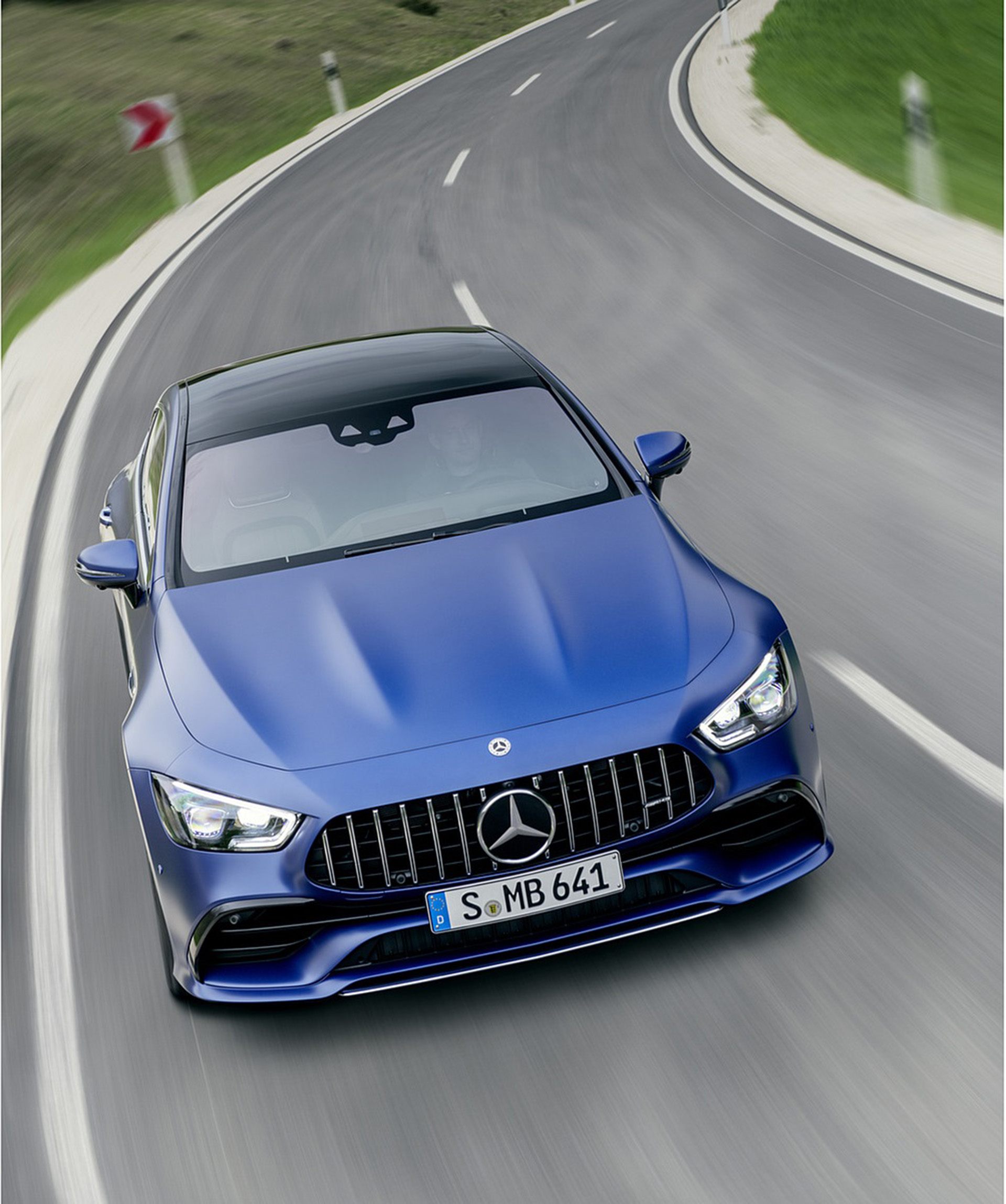 Download 2022 Mercedes-AMG GT 53 4MATIC+ 4-Door Coupe - Front HD Phone Wallpaper 1920x2297 #22