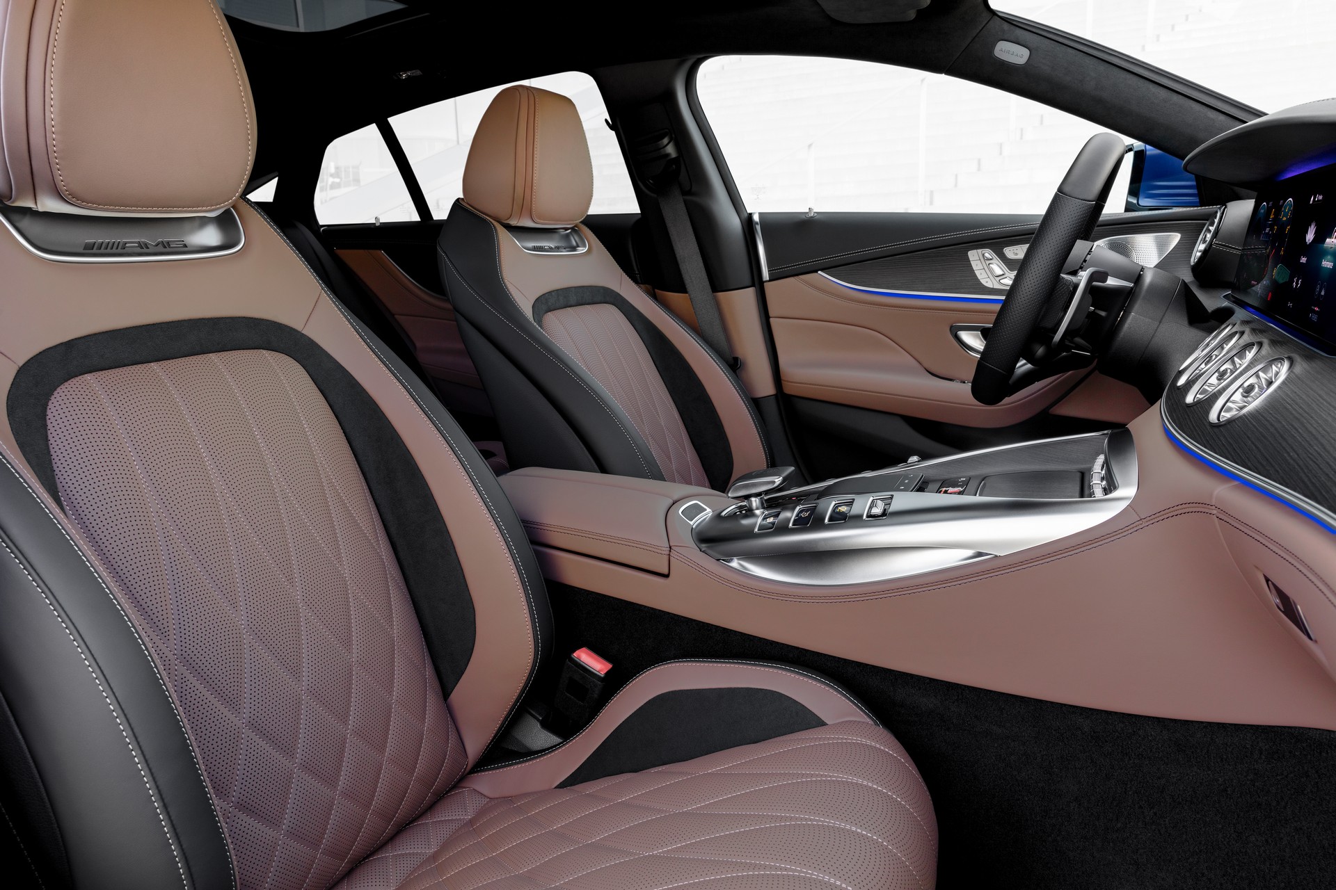 Download 2022 Mercedes-AMG GT 53 4MATIC+ 4-Door Coupe - Interior, Front Seats HD Wallpaper 1920x1280 #36
