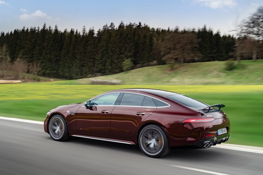 2022 Mercedes-AMG GT 53 4MATIC+ 4-Door Coupe - Rear Three-Quarter Wallpaper 850x567 #4