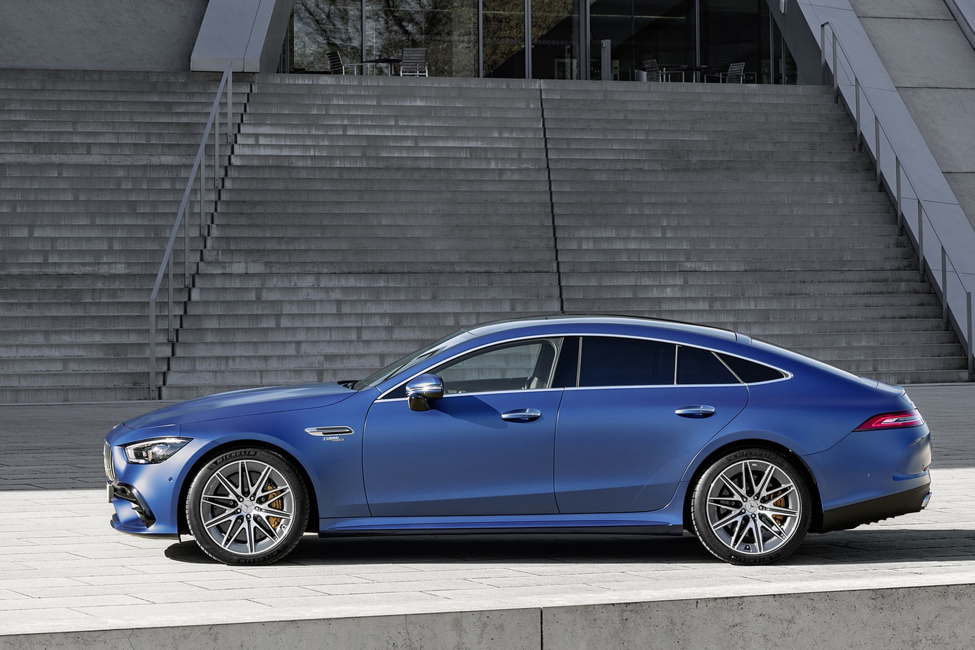 Download 2022 Mercedes-AMG GT 53 4MATIC+ 4-Door Coupe - Side HD Wallpaper 1920x1280 #27