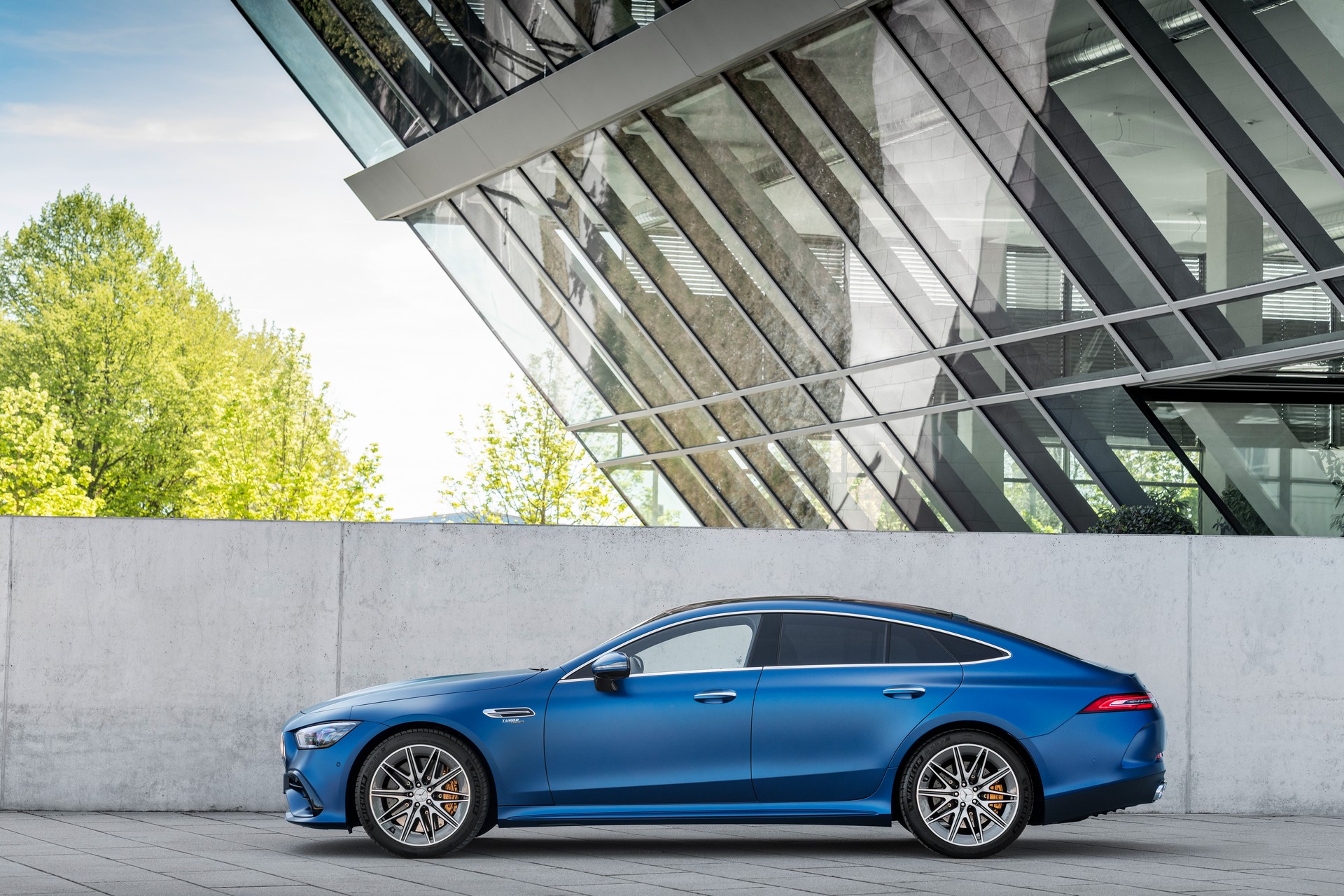 Download 2022 Mercedes-AMG GT 53 4MATIC+ 4-Door Coupe - Side HD Wallpaper 1920x1280 #28