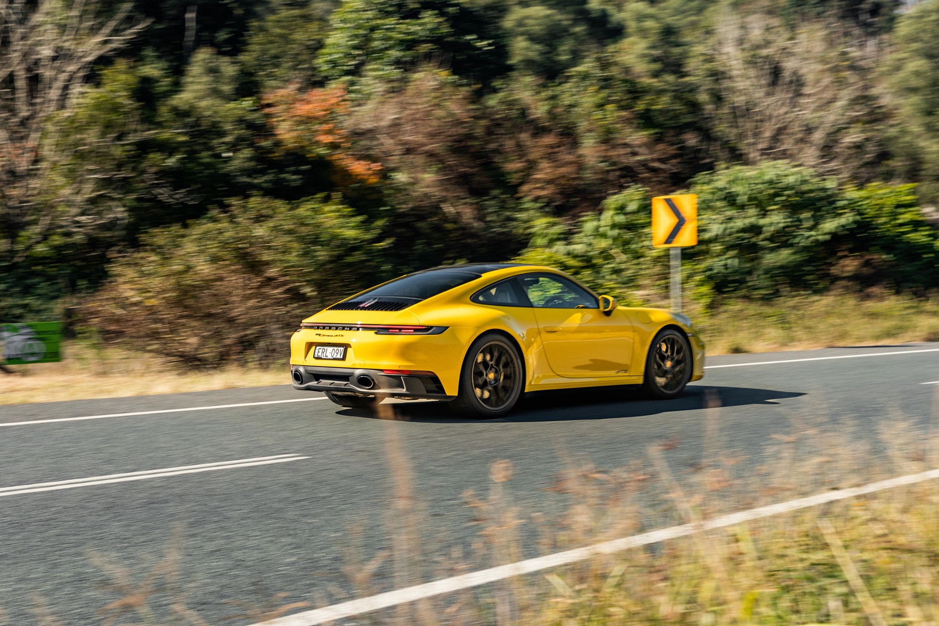 Download 2022 Porsche 911 Carrera GTS - Rear Three-Quarter HD Wallpaper 1920x1280 #26