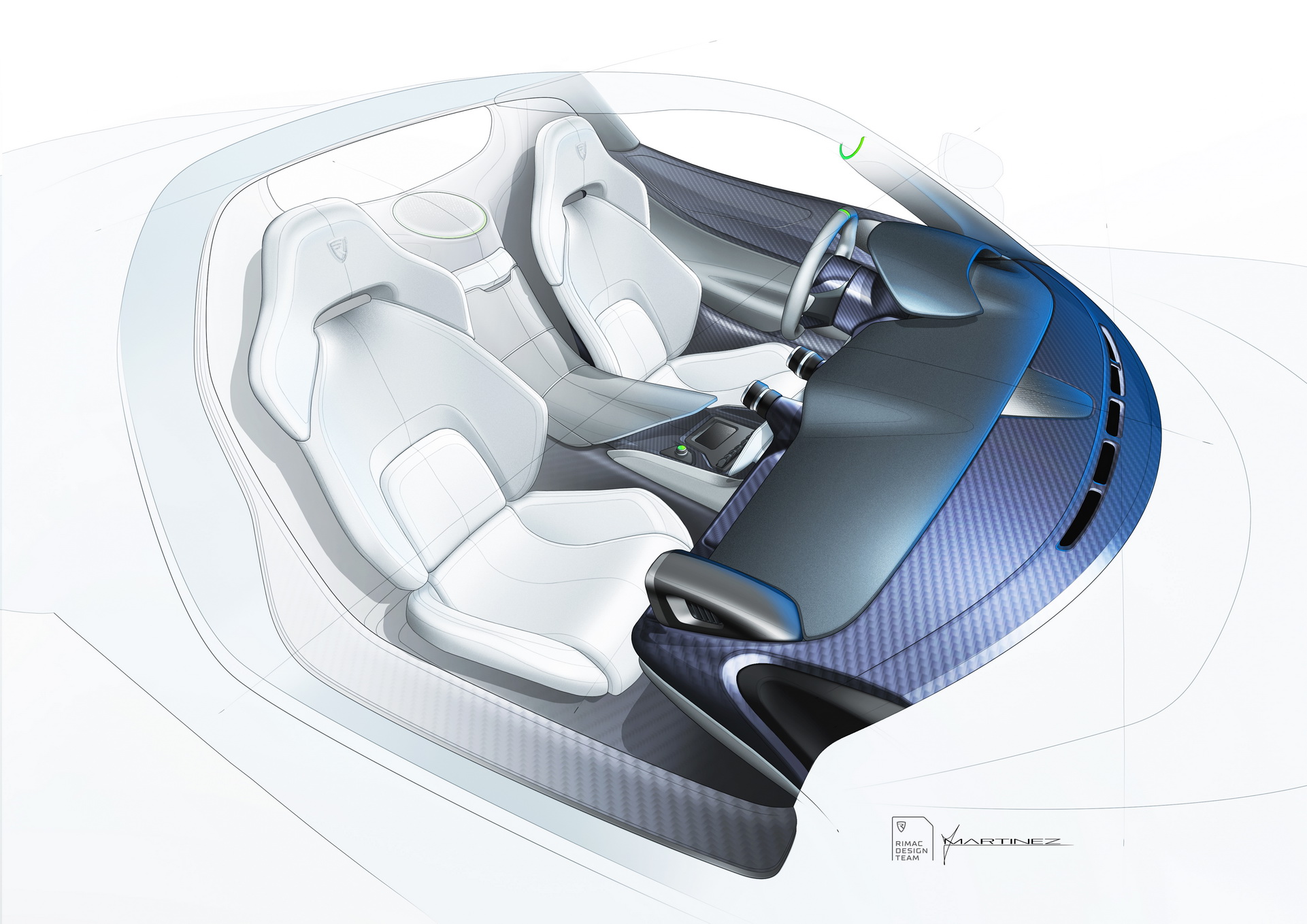 Download 2022 Rimac Nevera - Design Sketch HD Wallpaper 1921x1358 #48