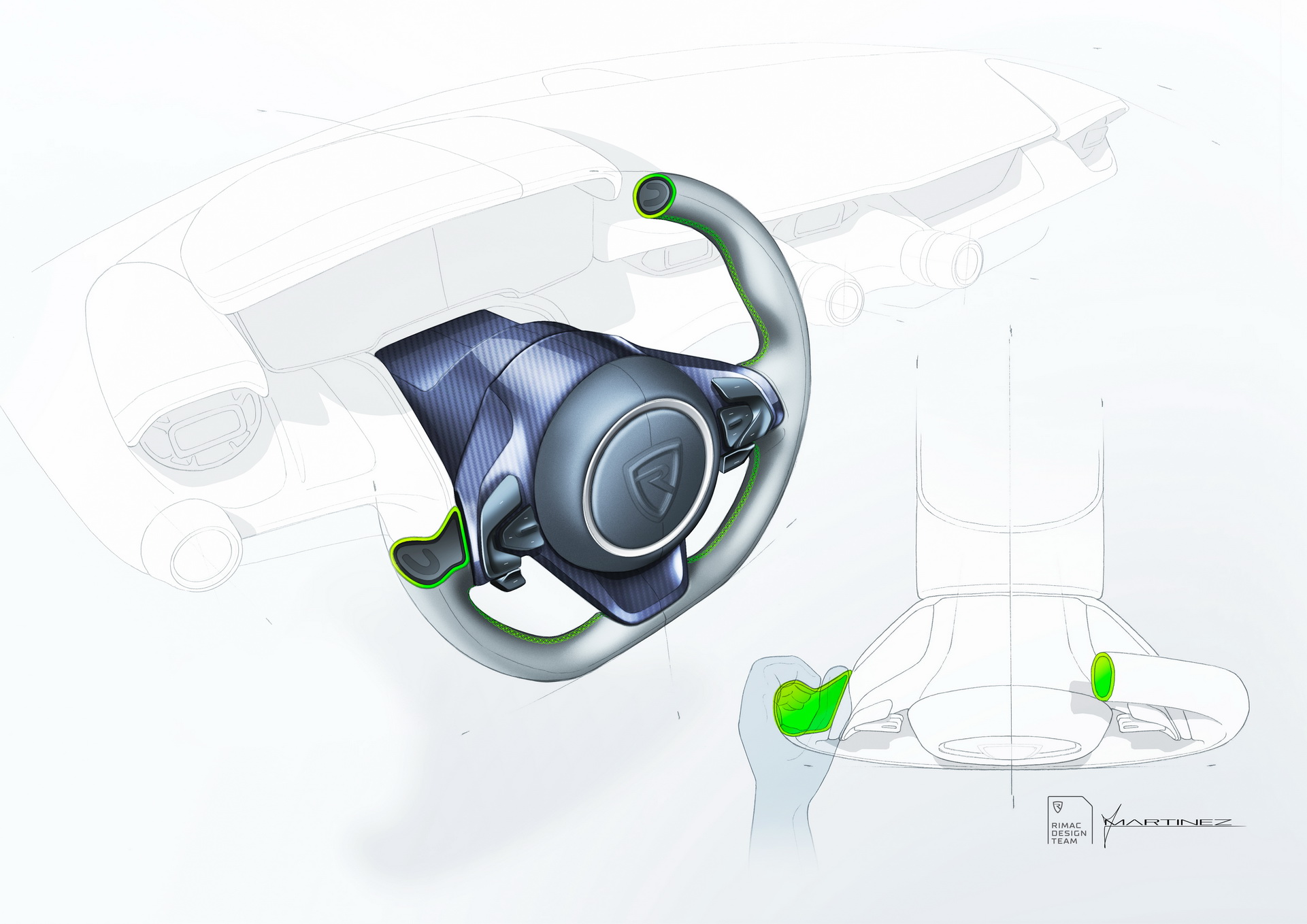 Download 2022 Rimac Nevera - Design Sketch HD Wallpaper 1921x1358 #52