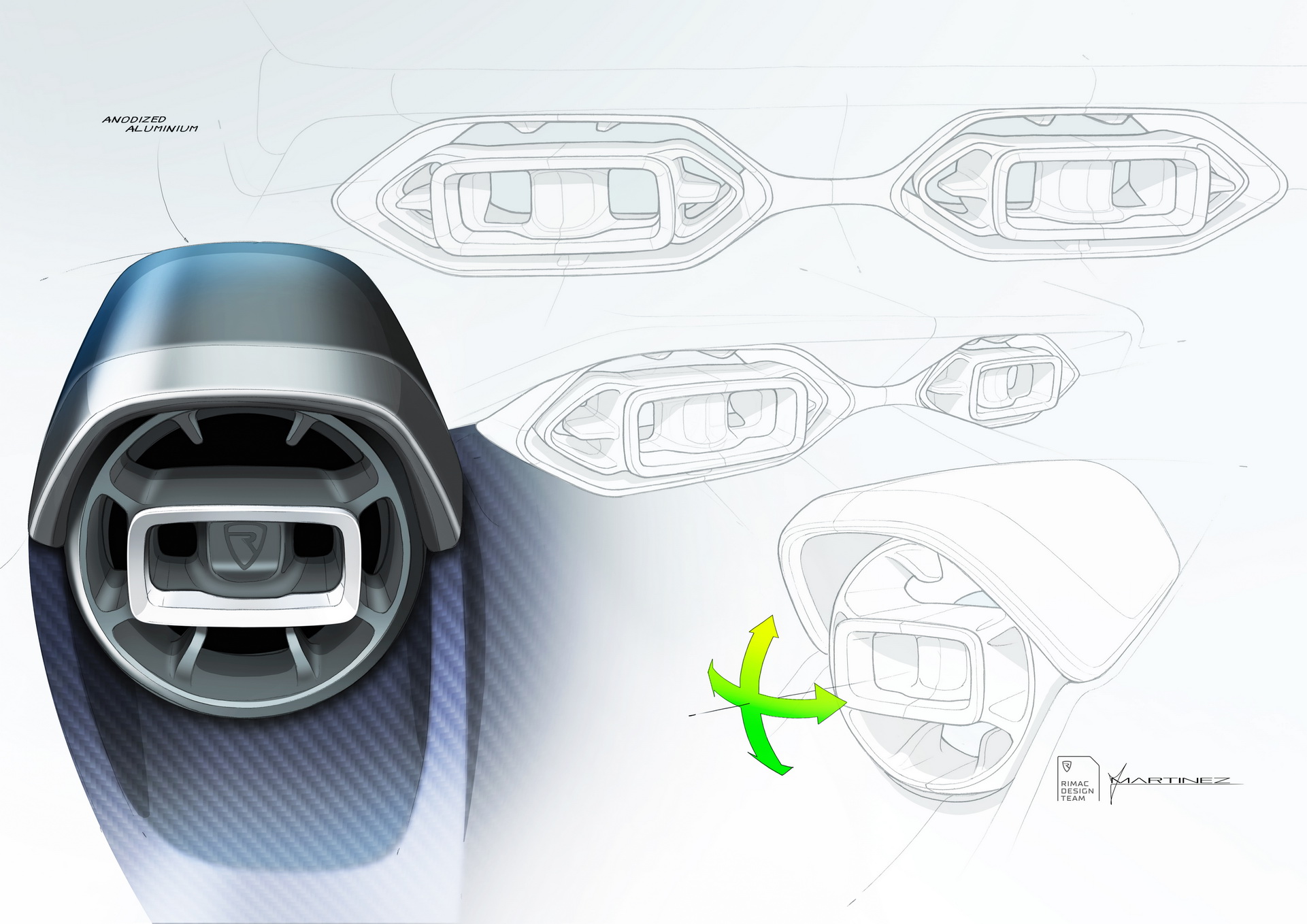 Download 2022 Rimac Nevera - Design Sketch HD Wallpaper 1921x1358 #55