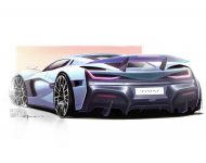 2022 Rimac Nevera - Design Sketch Wallpaper 190x150