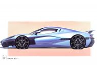 2022 Rimac Nevera - Design Sketch Wallpaper 190x150