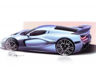 2022 Rimac Nevera - Design Sketch Wallpaper 190x150