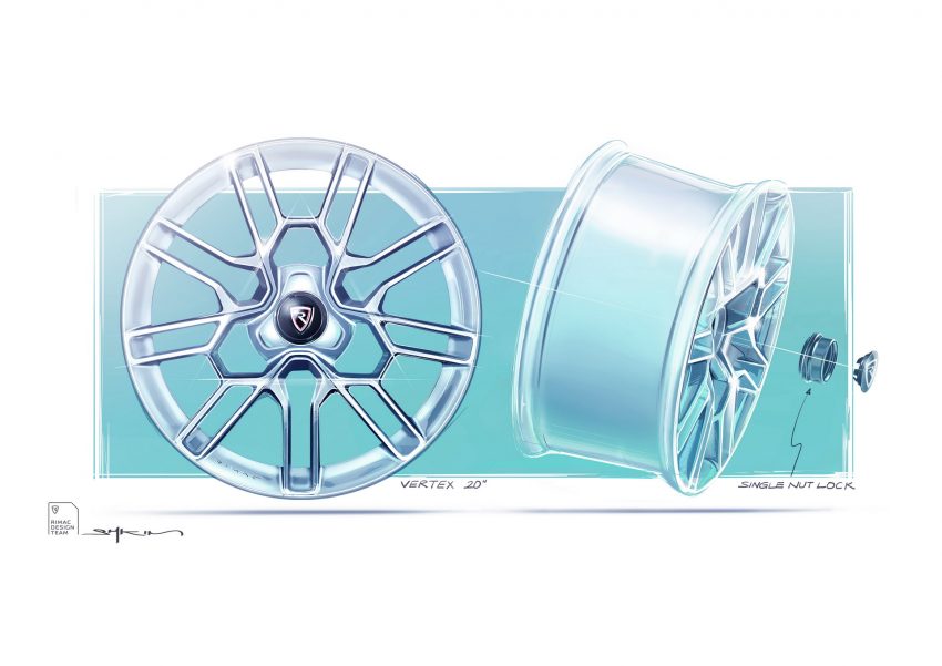 2022 Rimac Nevera - Design Sketch Wallpaper 850x601 #44