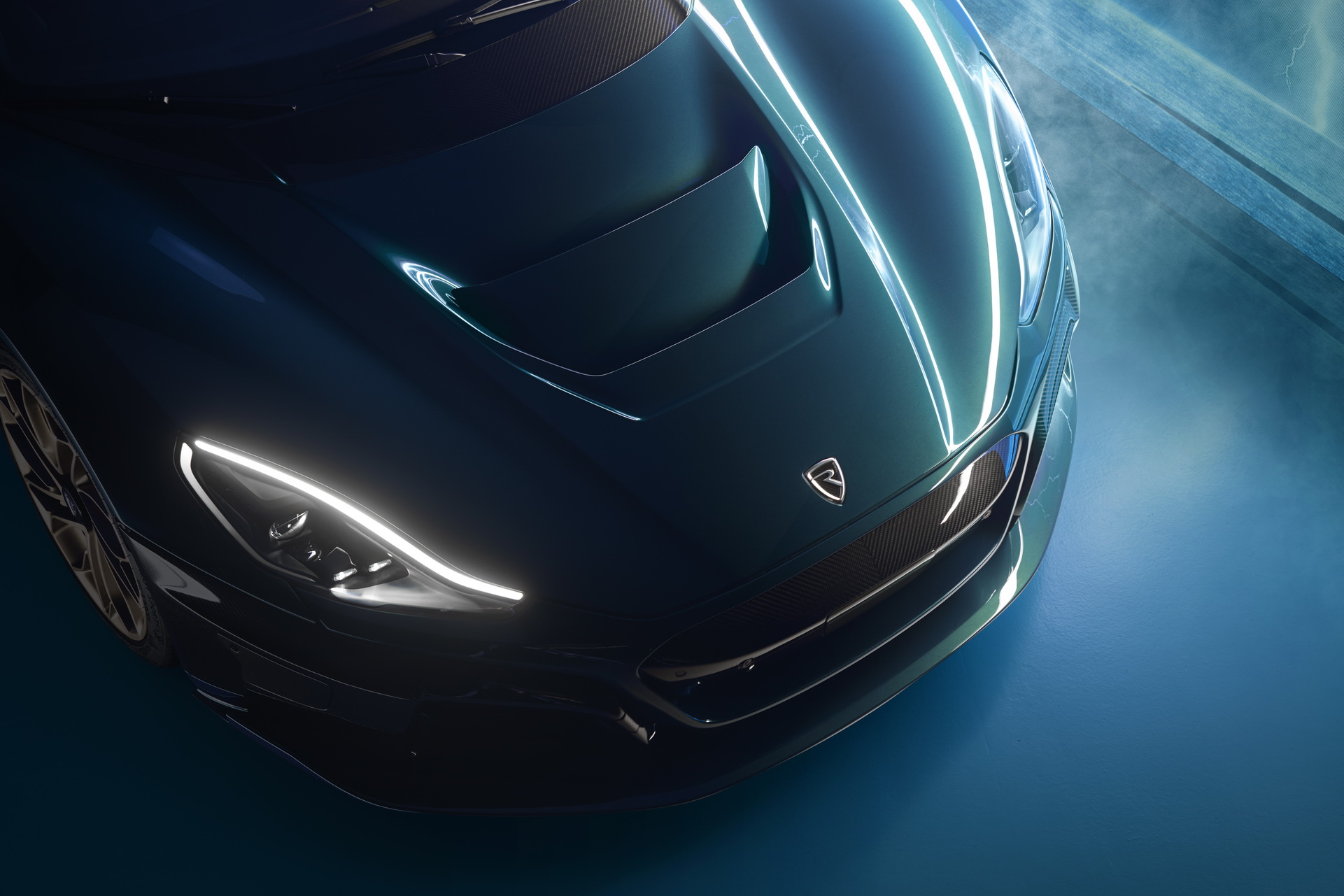 Download 2022 Rimac Nevera - Headlight HD Wallpaper 1921x1281 #27