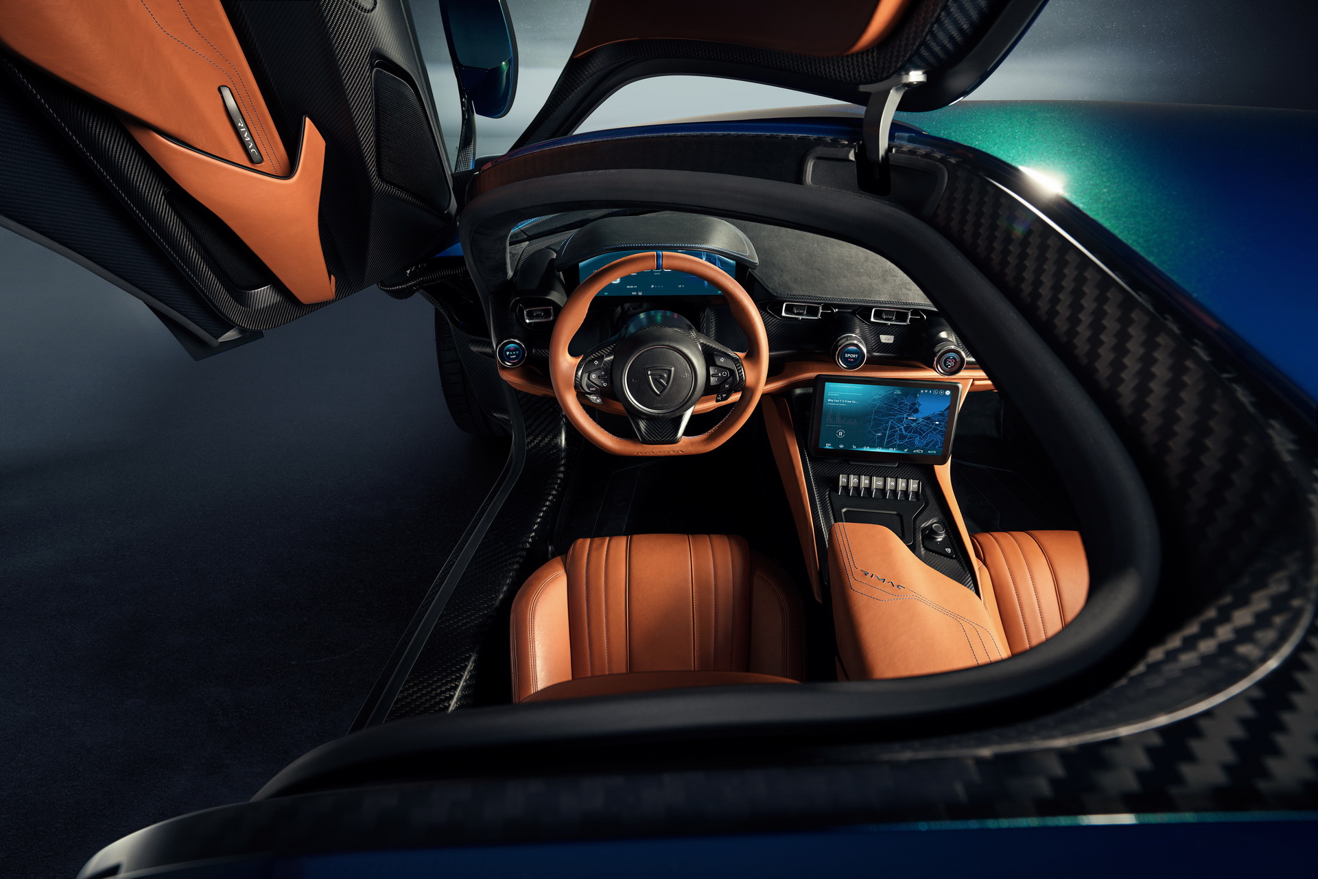 Download 2022 Rimac Nevera - Interior HD Wallpaper 1921x1281 #34