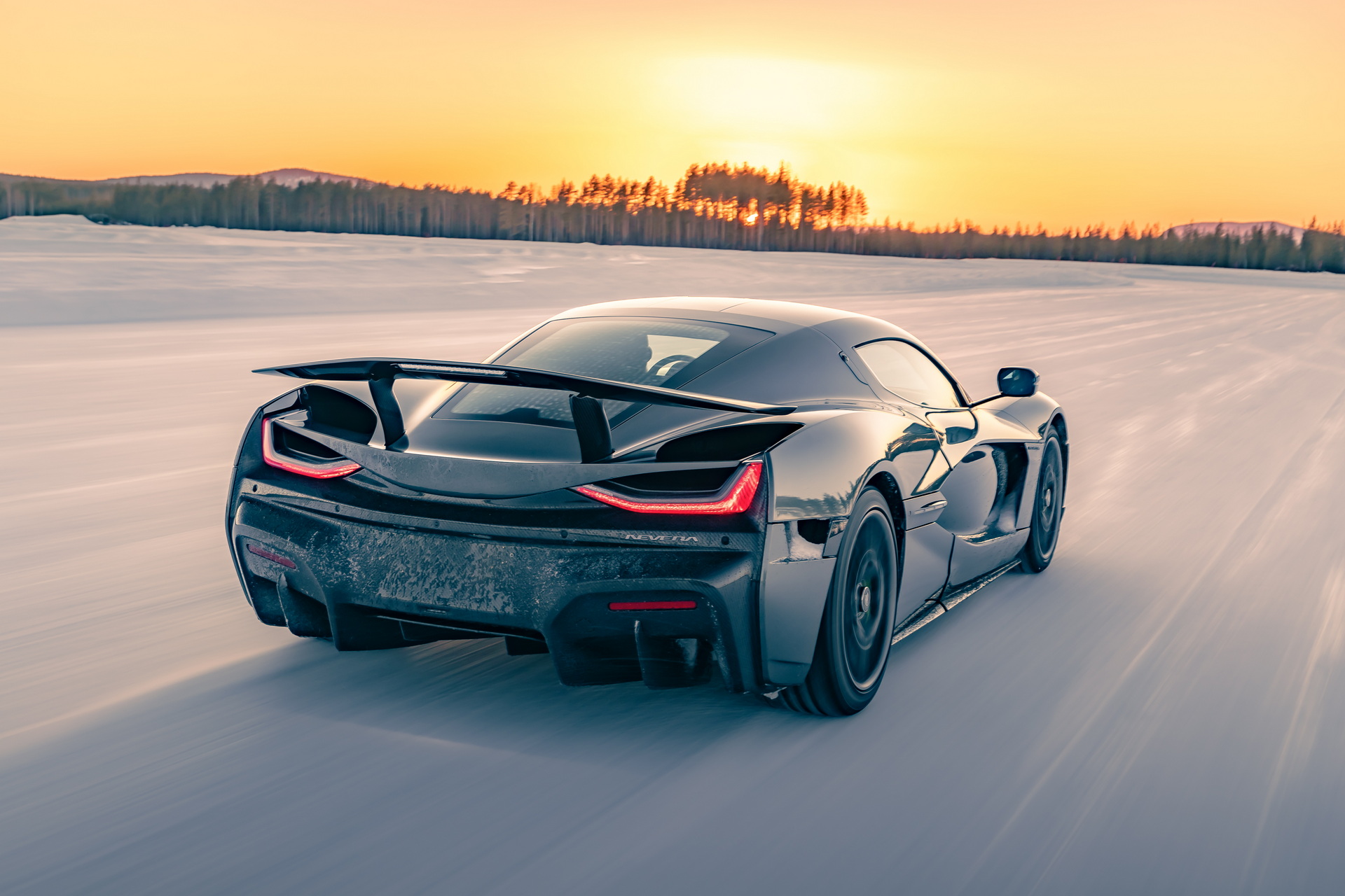Download 2022 Rimac Nevera - Rear Three-Quarter HD Wallpaper 1920x1280 #89