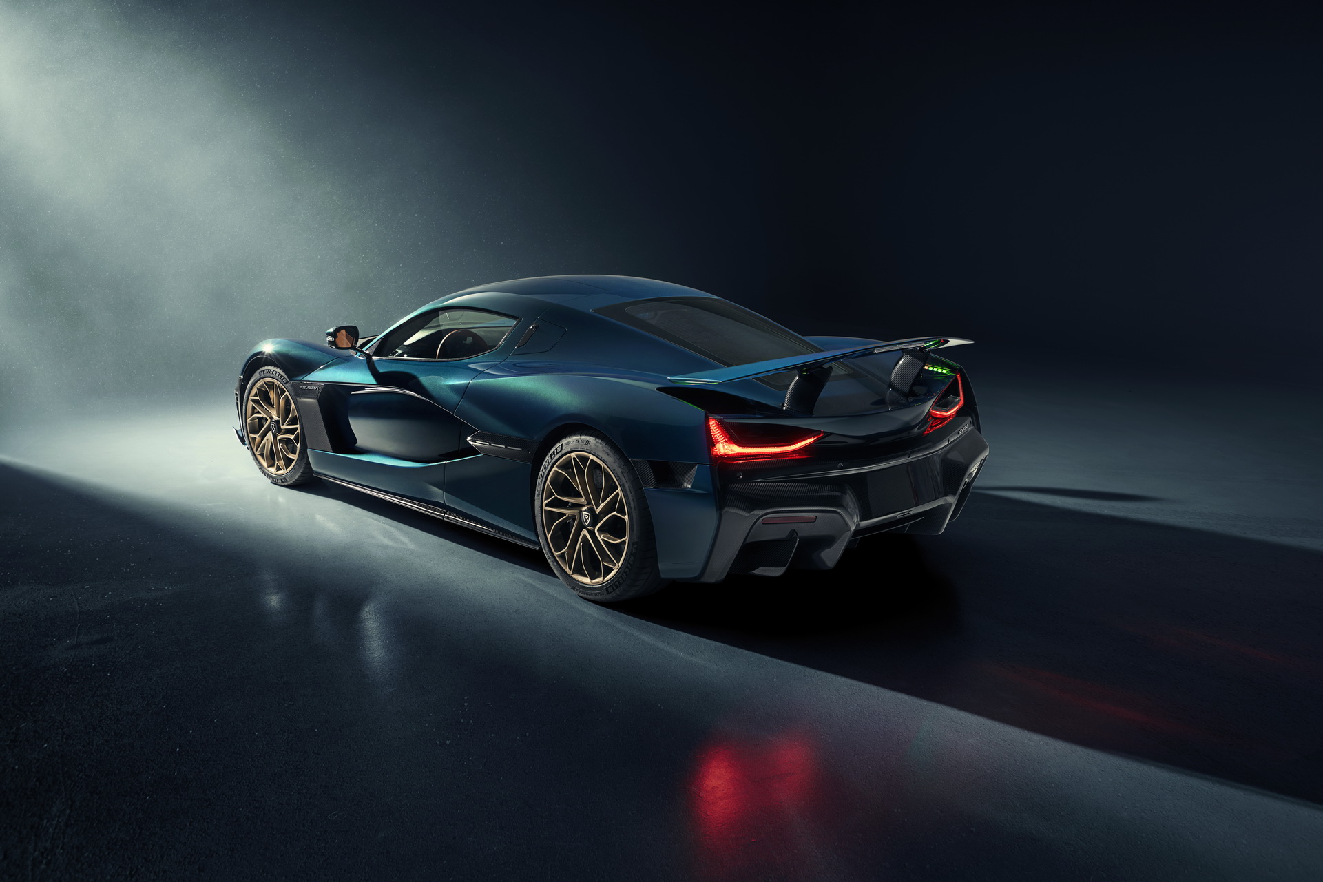 Download 2022 Rimac Nevera - Rear Three-Quarter HD Wallpaper 1921x1281 #16