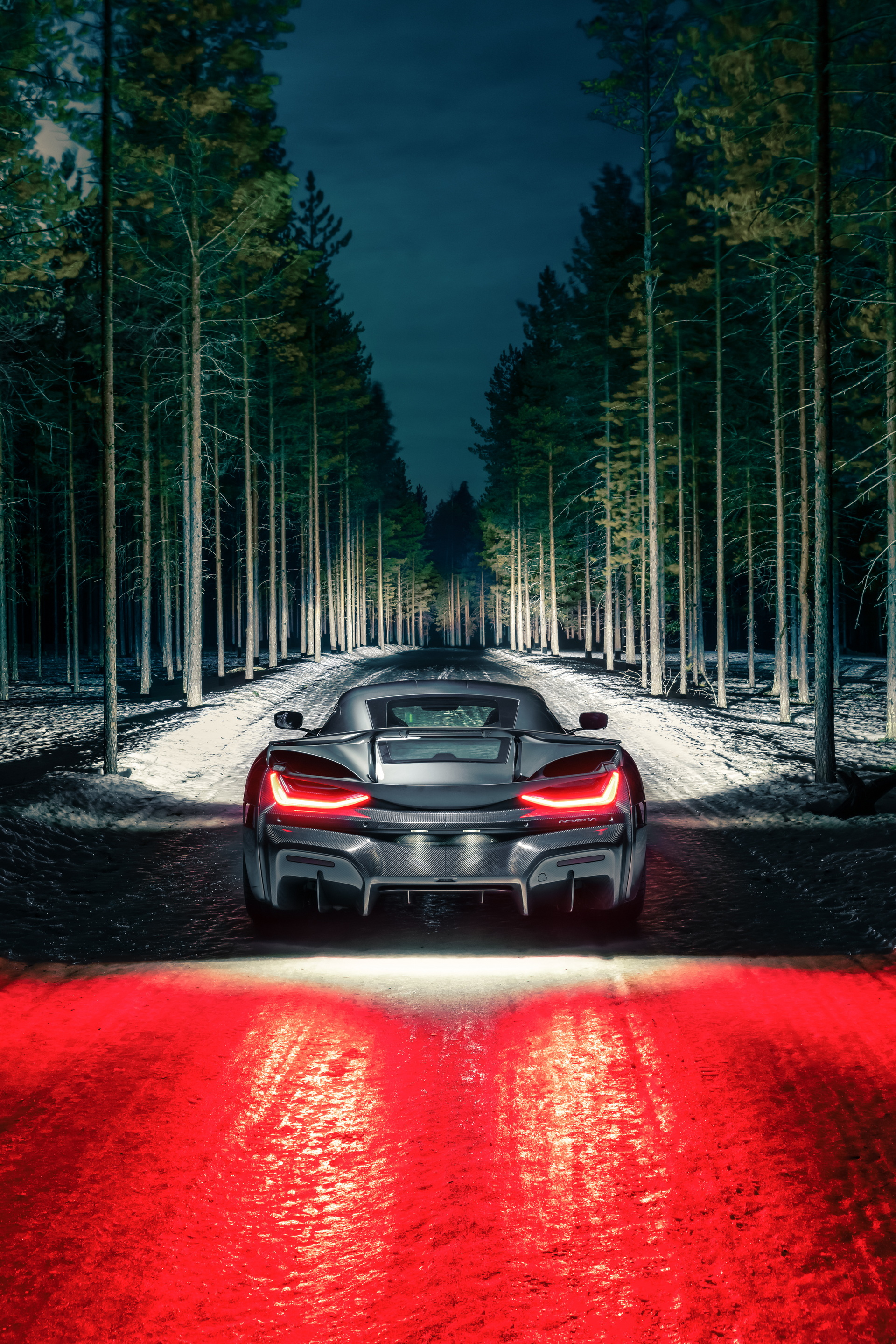 Download 2022 Rimac Nevera - Rear HD Phone Wallpaper 1920x2878 #91