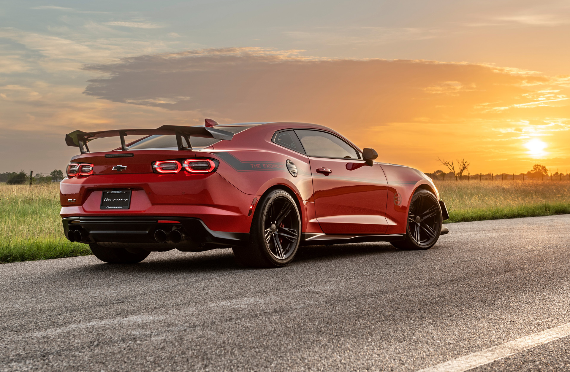 Download 2021 Hennessey Exorcist Chevrolet Camaro ZL1 - Rear Three-Quarter HD Wallpaper 1920x1254 #11