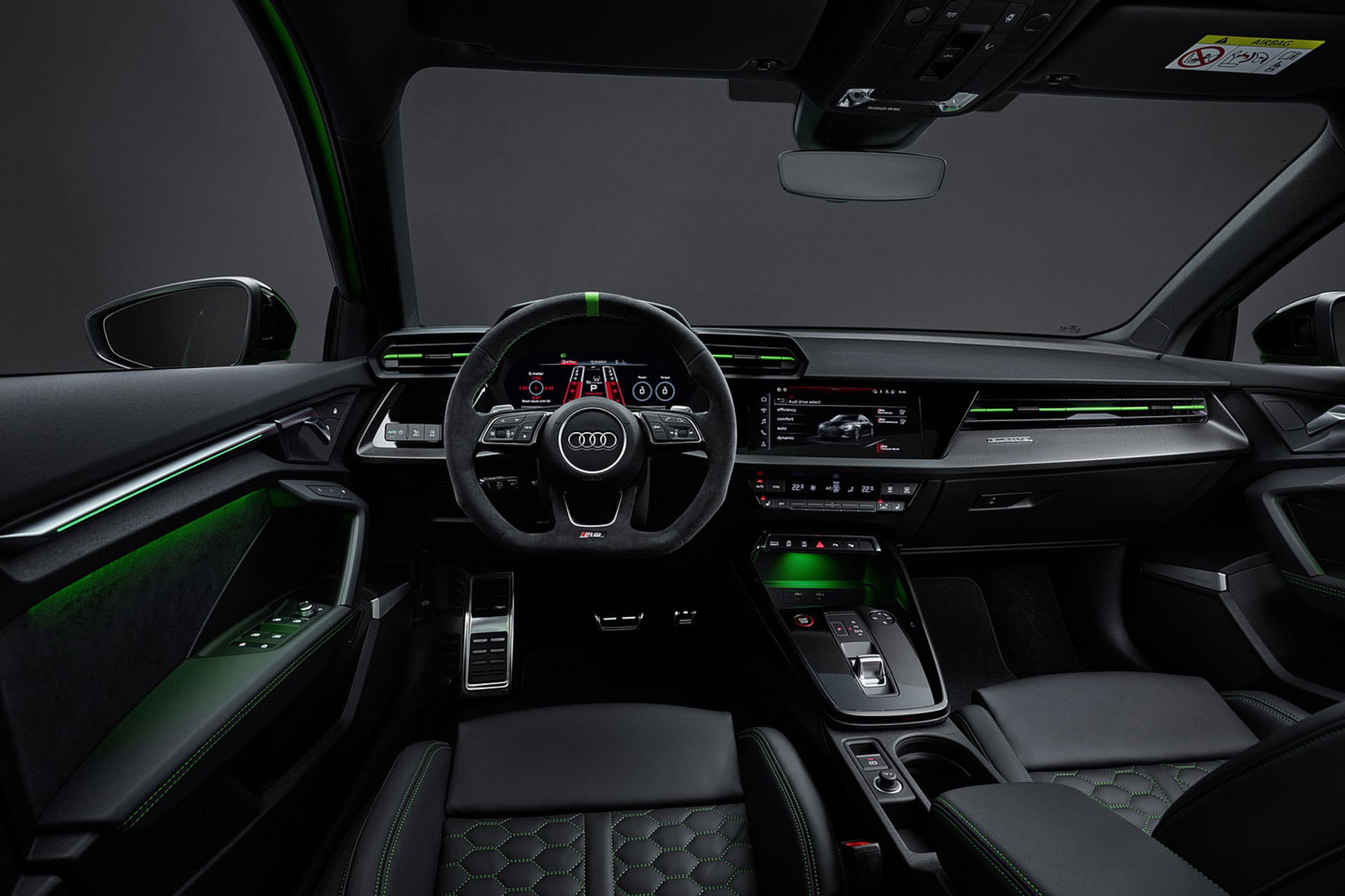 Download 2022 Audi RS3 Sedan - Interior, Cockpit HD Wallpaper 1921x1280 #77