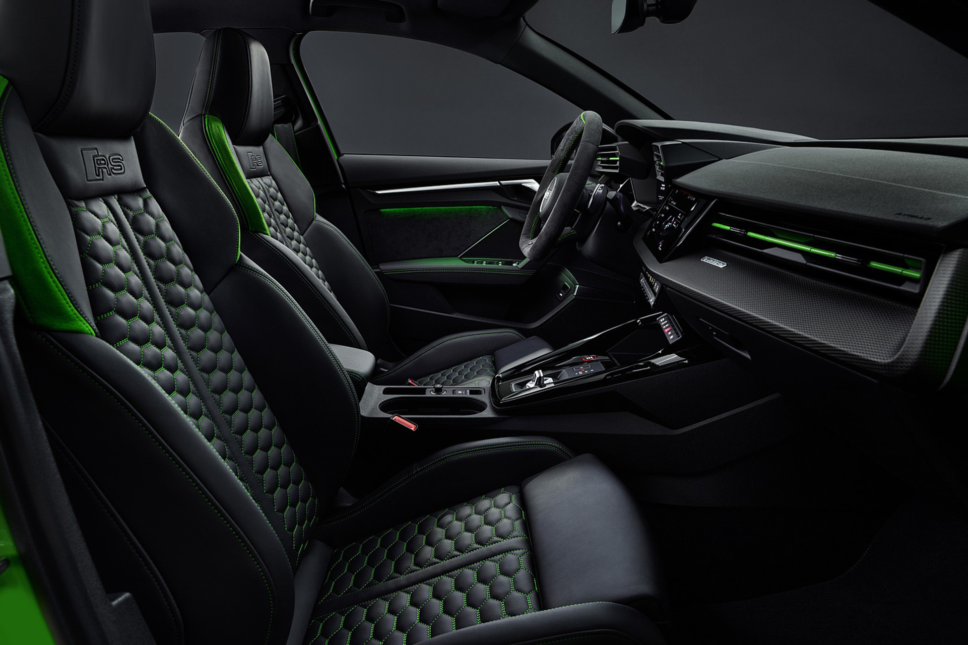 Download 2022 Audi RS3 Sedan - Interior, Front Seats HD Wallpaper 1921x1280 #81