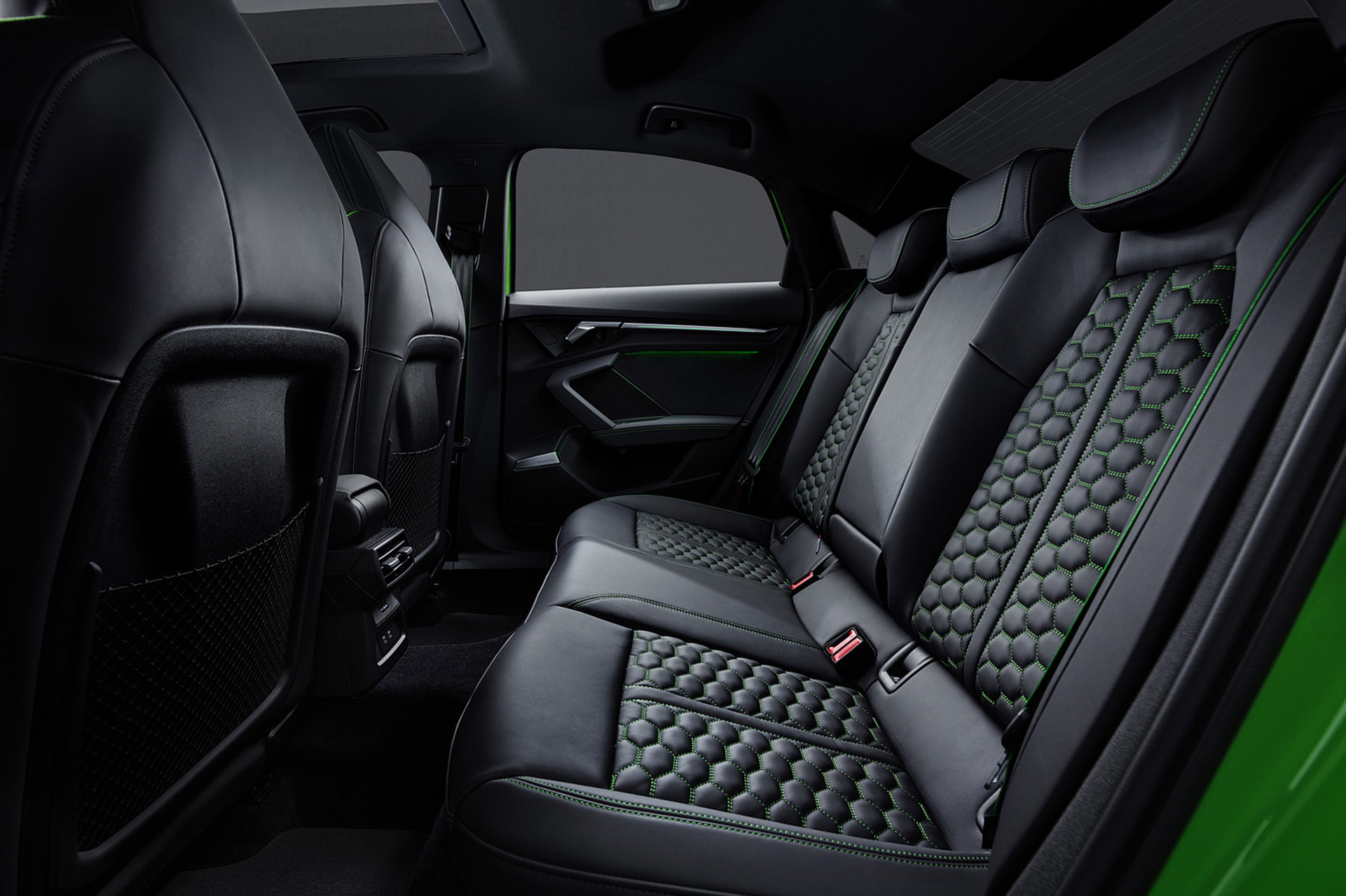 Download 2022 Audi RS3 Sedan - Interior, Rear Seats HD Wallpaper 1921x1280 #83