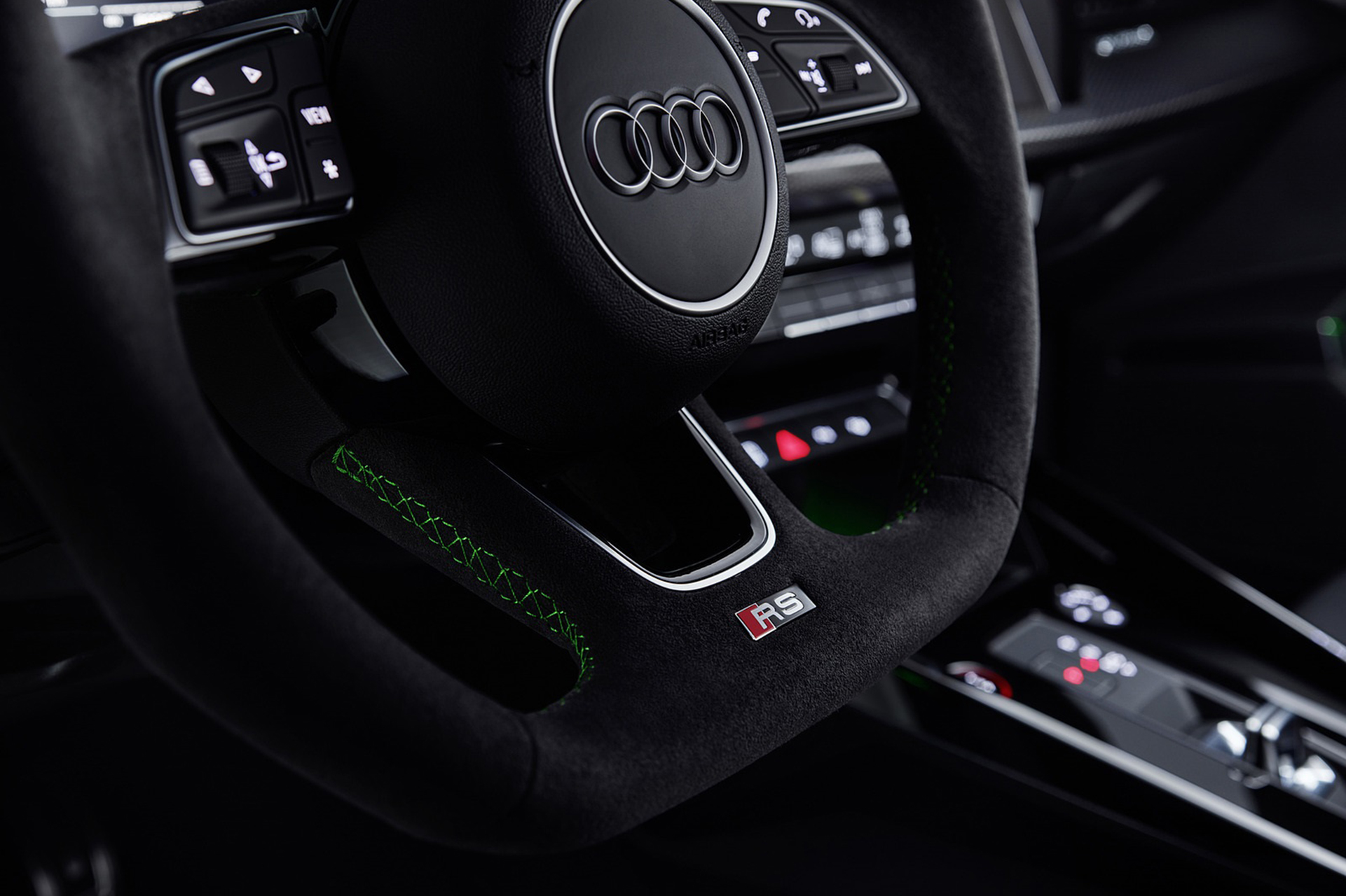 Download 2022 Audi RS3 Sedan - Interior, Steering Wheel HD Wallpaper 1921x1280 #72