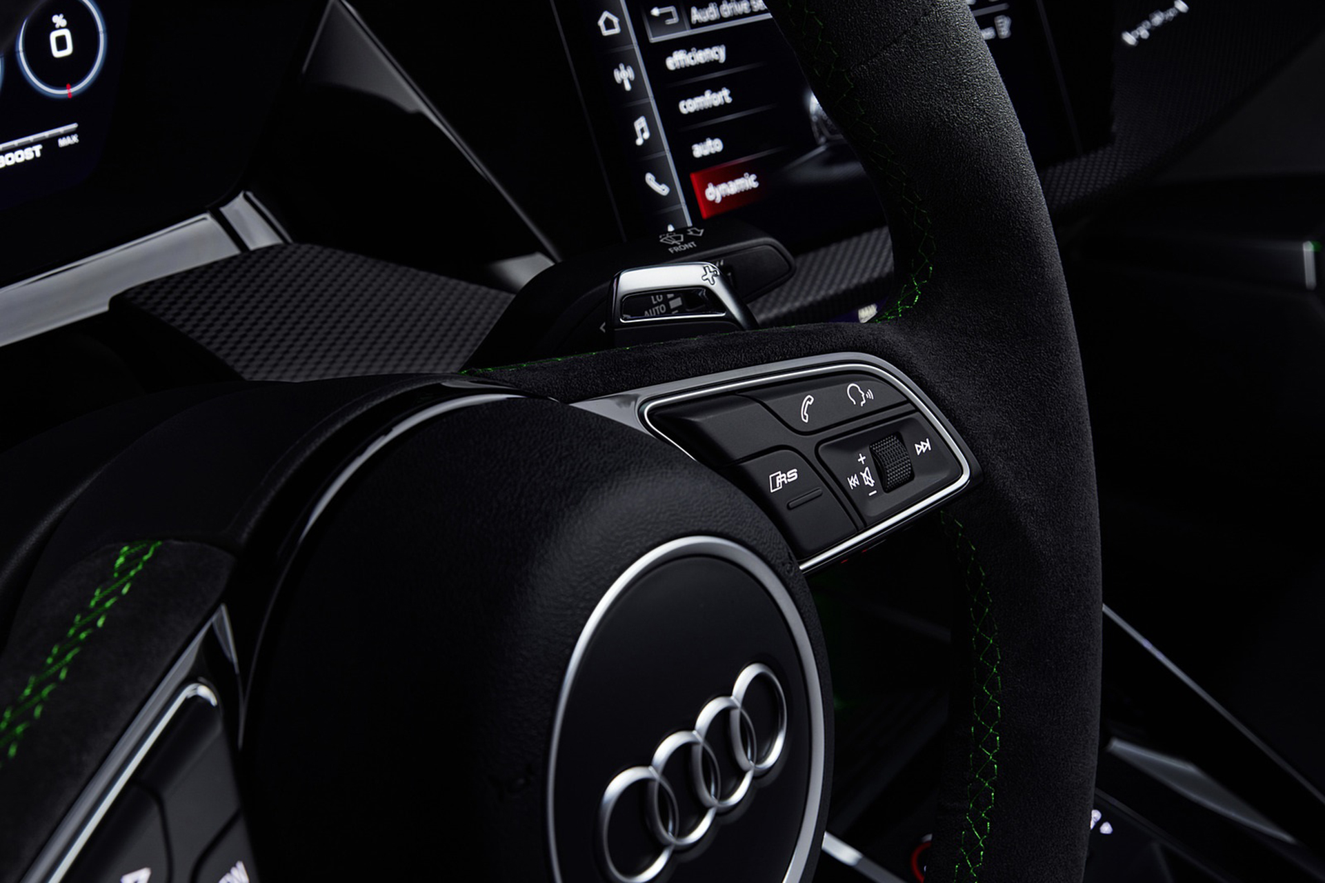 Download 2022 Audi RS3 Sedan - Interior, Steering Wheel HD Wallpaper 1921x1280 #73
