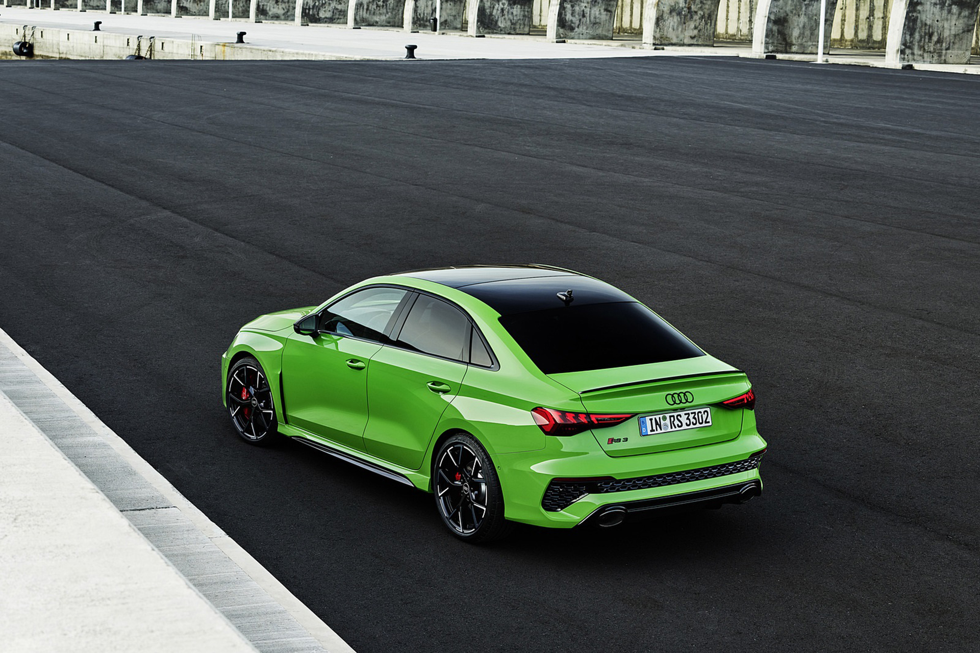 Download 2022 Audi RS3 Sedan - Rear Three-Quarter HD Wallpaper 1921x1280 #32