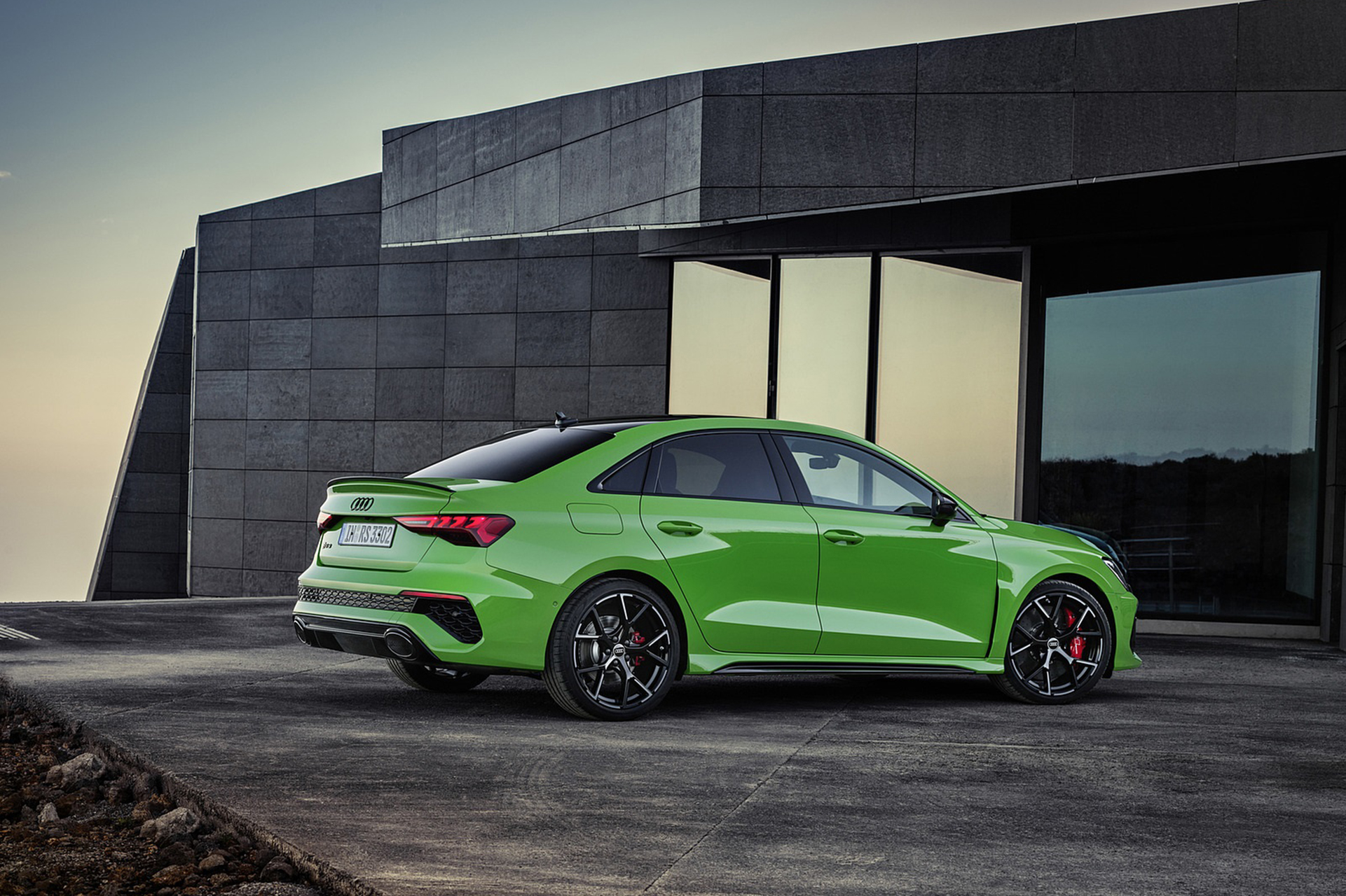 Download 2022 Audi RS3 Sedan - Rear Three-Quarter HD Wallpaper 1921x1280 #19