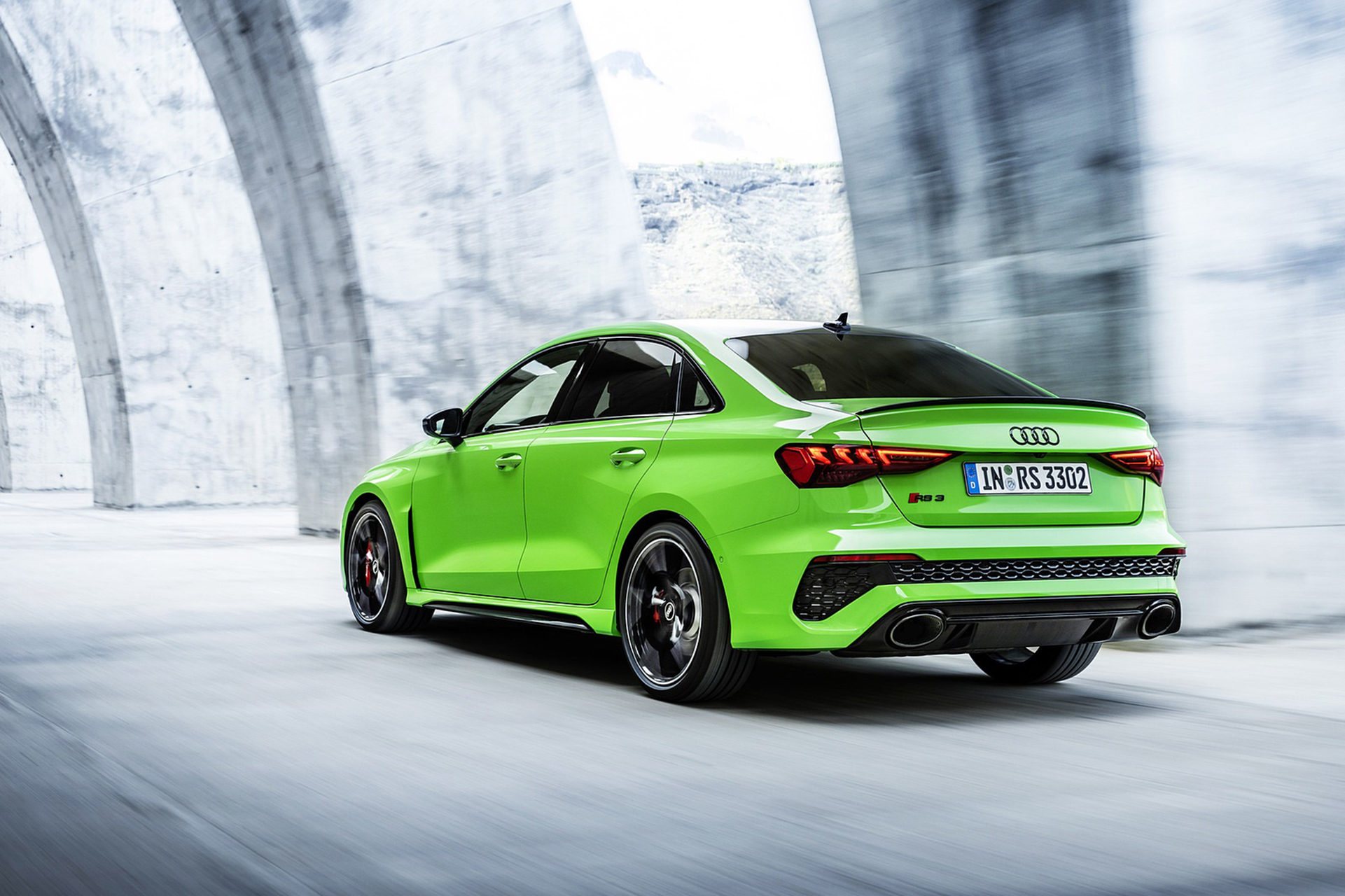 Download 2022 Audi RS3 Sedan - Rear Three-Quarter HD Wallpaper 1921x1280 #40