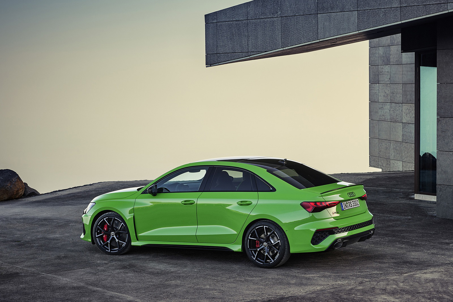 Download 2022 Audi RS3 Sedan - Rear Three-Quarter HD Wallpaper 1921x1280 #21