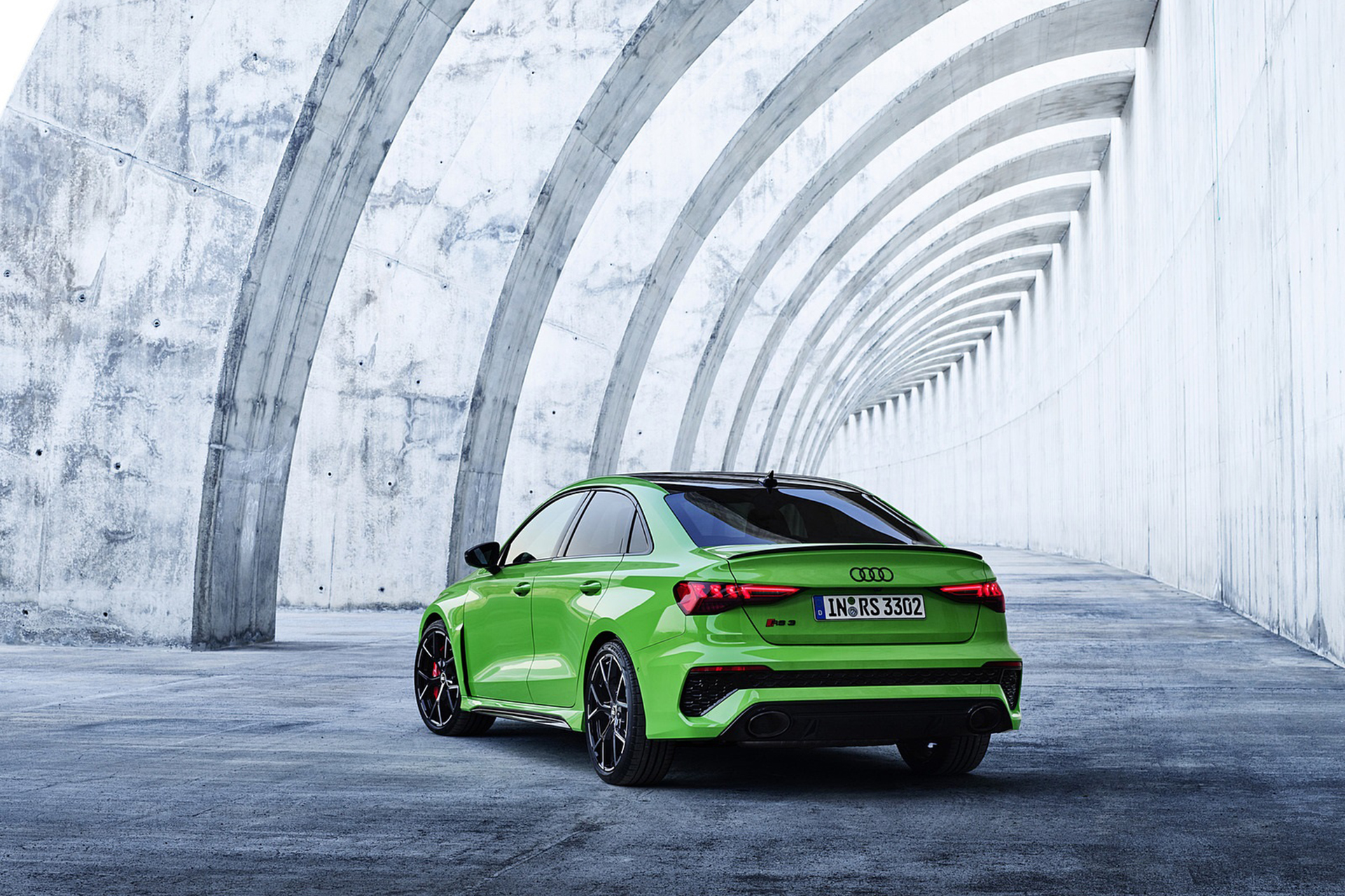Download 2022 Audi RS3 Sedan - Rear Three-Quarter HD Wallpaper 1921x1280 #42