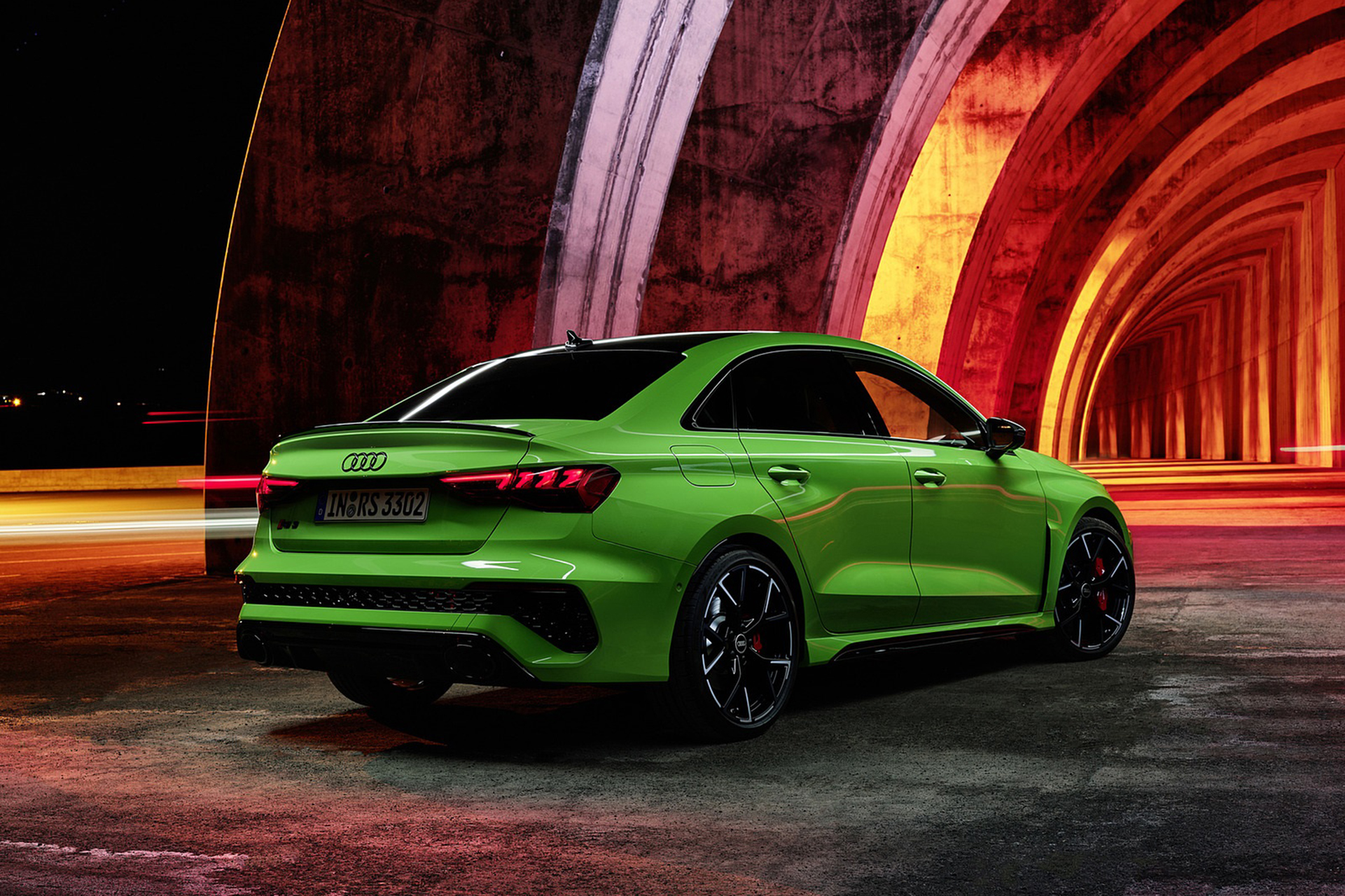 Download 2022 Audi RS3 Sedan - Rear Three-Quarter HD Wallpaper 1921x1280 #45