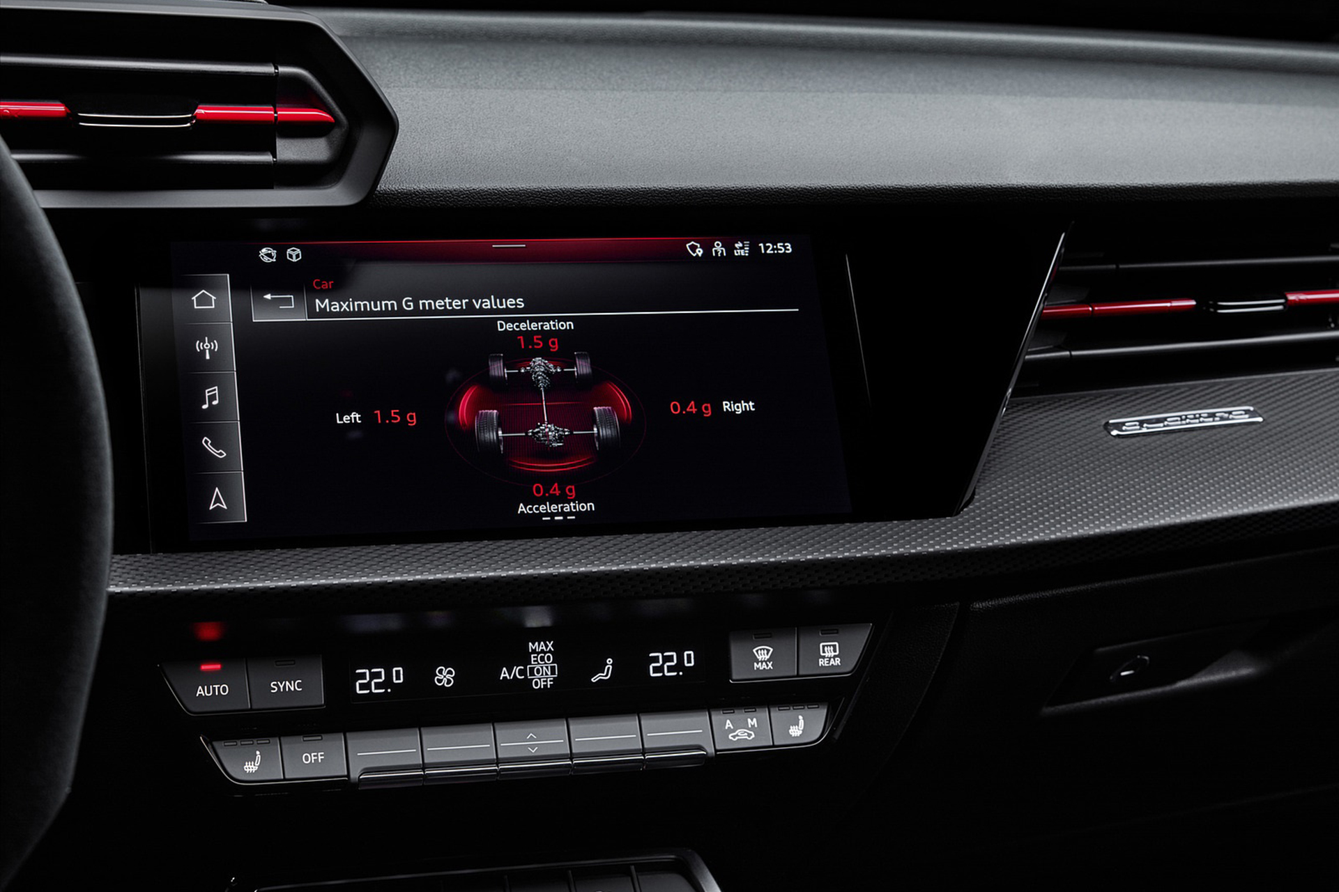 Download 2022 Audi RS3 Sportback - Central Console HD Wallpaper 1921x1280 #63