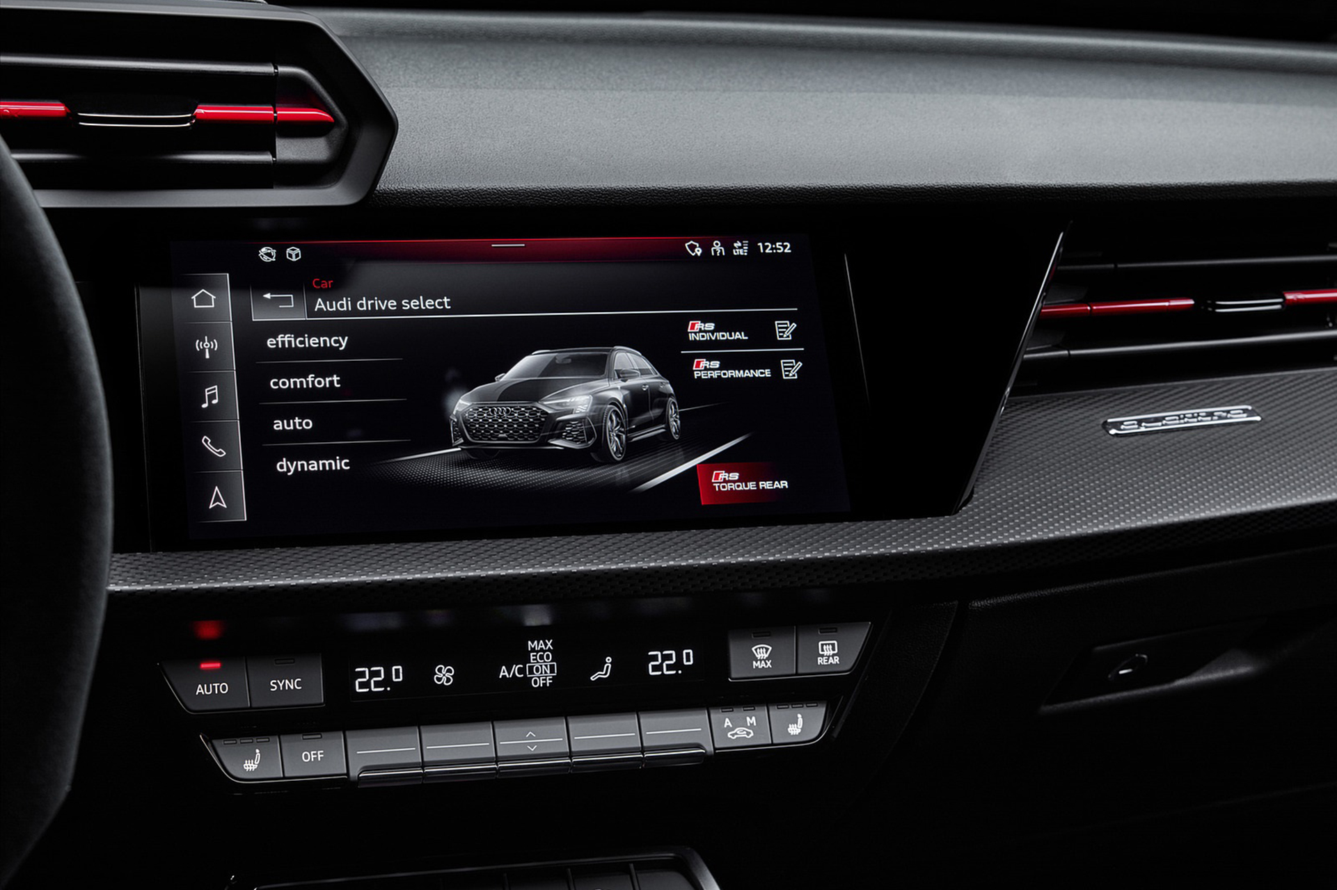 Download 2022 Audi RS3 Sportback - Central Console HD Wallpaper 1921x1280 #64