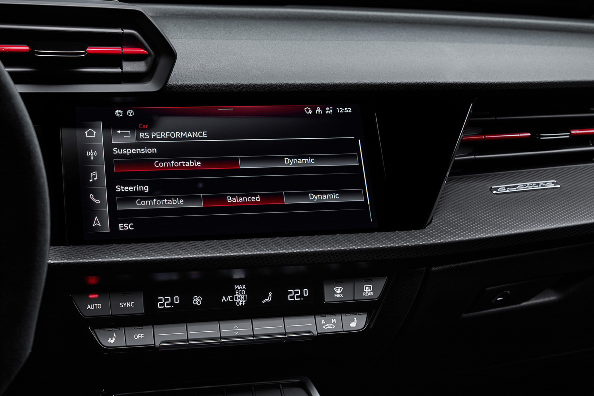Download 2022 Audi RS3 Sportback - Central Console HD Wallpaper 1921x1280 #65