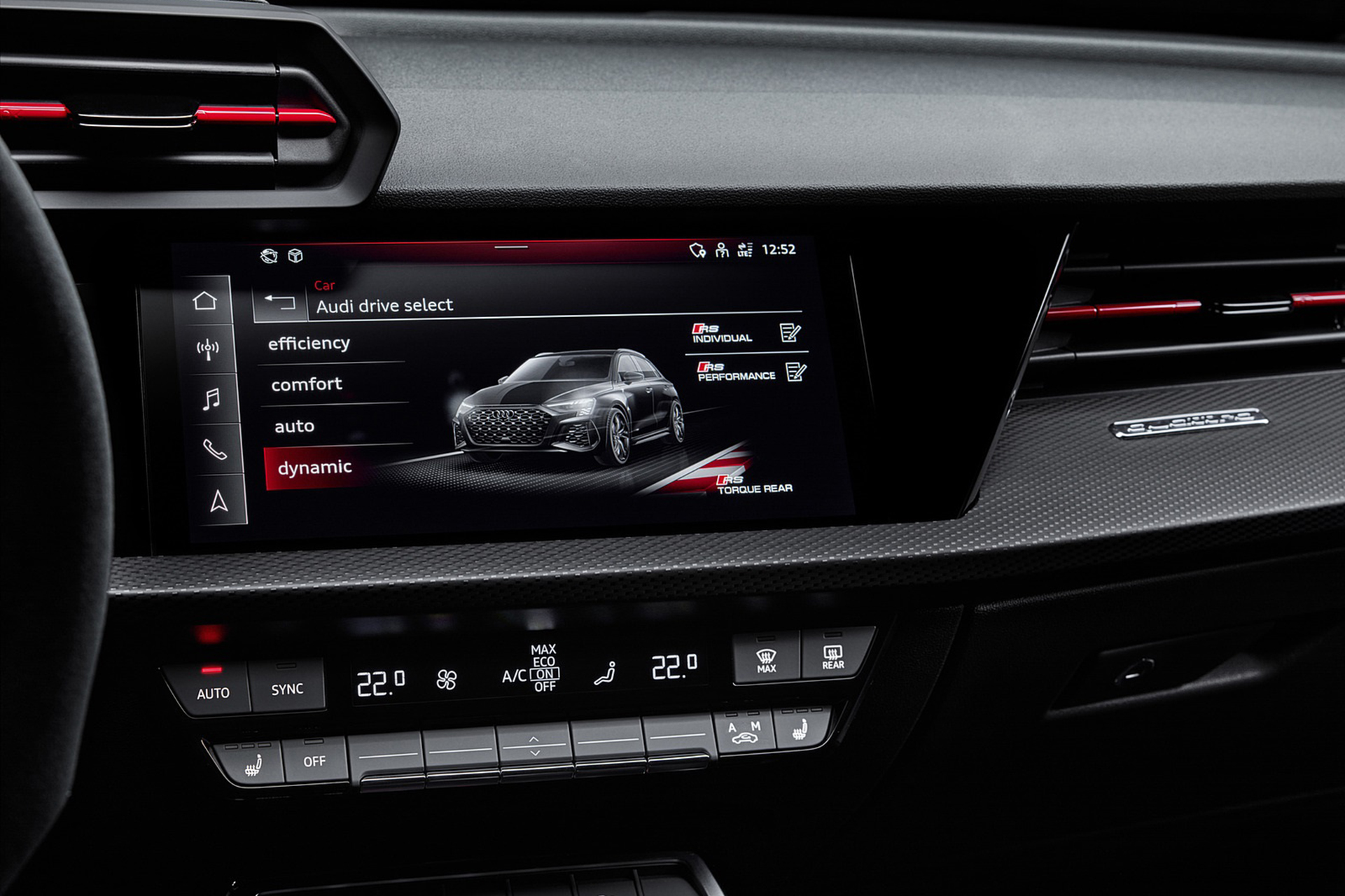 Download 2022 Audi RS3 Sportback - Central Console HD Wallpaper 1921x1280 #66