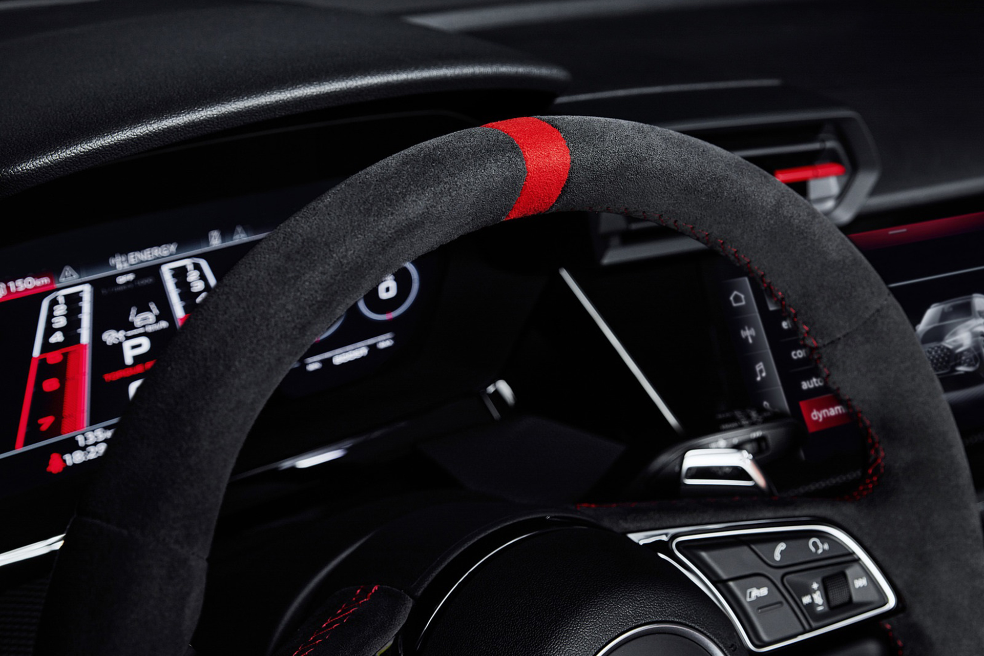 Download 2022 Audi RS3 Sportback - Interior, Steering Wheel HD Wallpaper 1921x1280 #71
