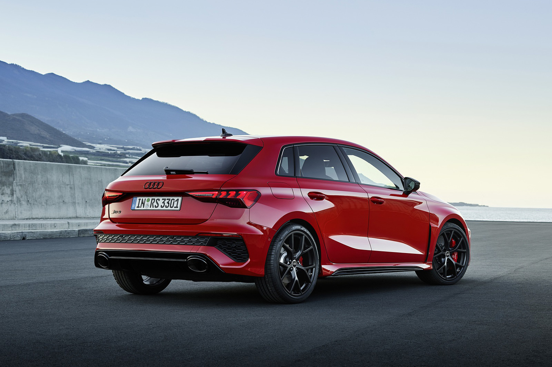Download 2022 Audi RS3 Sportback - Rear Three-Quarter HD Wallpaper 1921x1280 #27