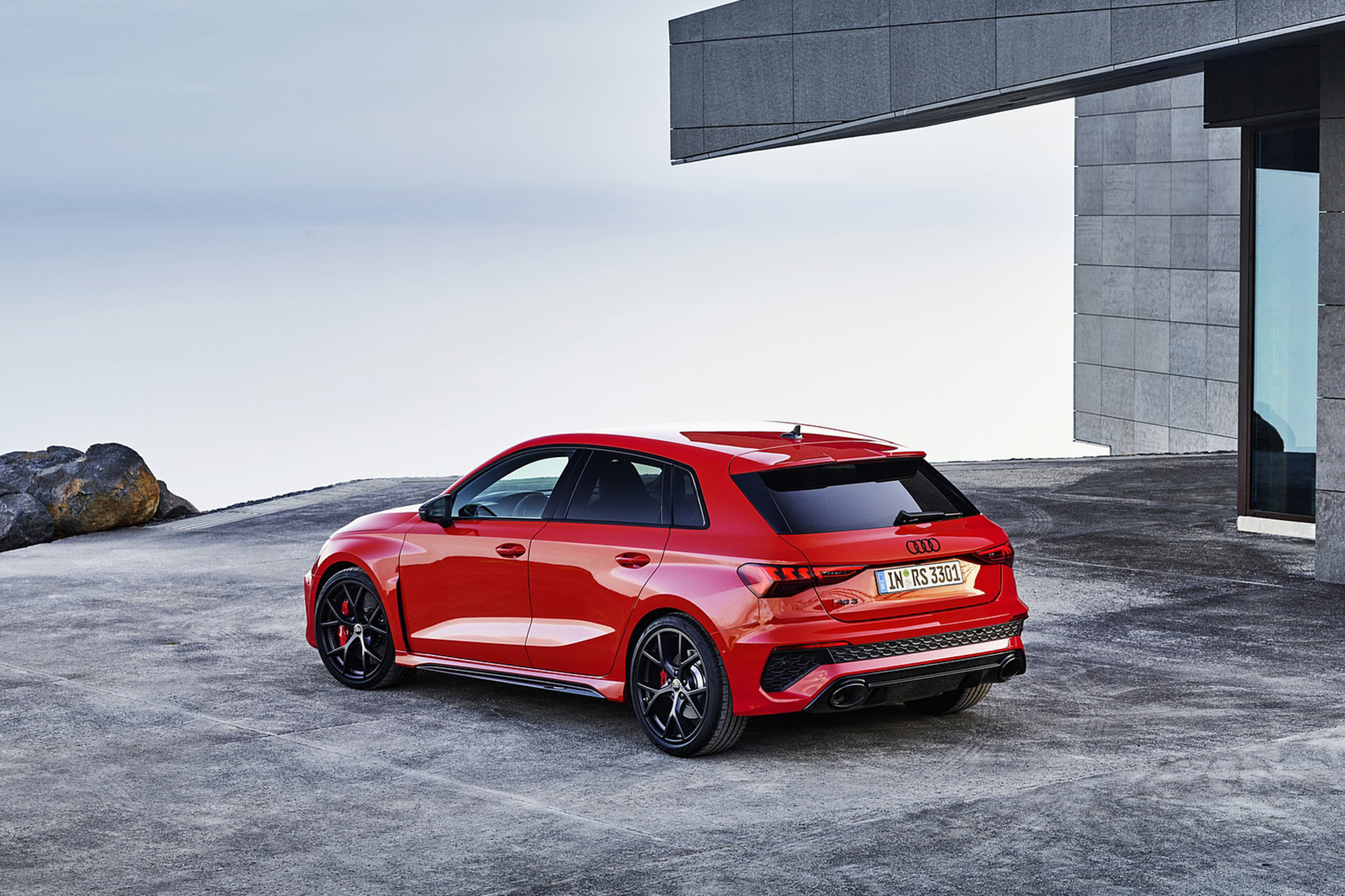 Download 2022 Audi RS3 Sportback - Rear Three-Quarter HD Wallpaper 1921x1280 #16