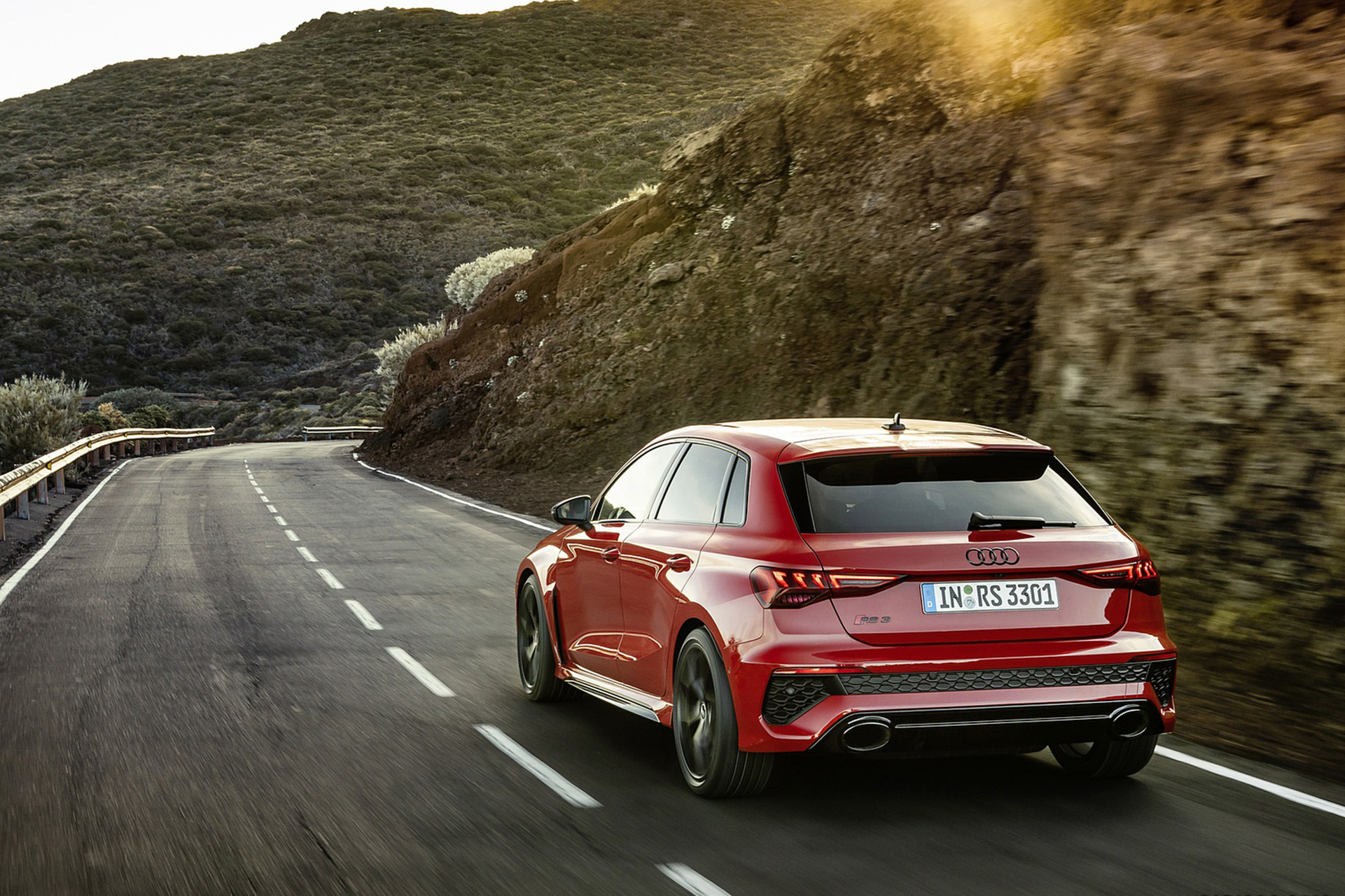 Download 2022 Audi RS3 Sportback - Rear Three-Quarter HD Wallpaper 1921x1281 #12