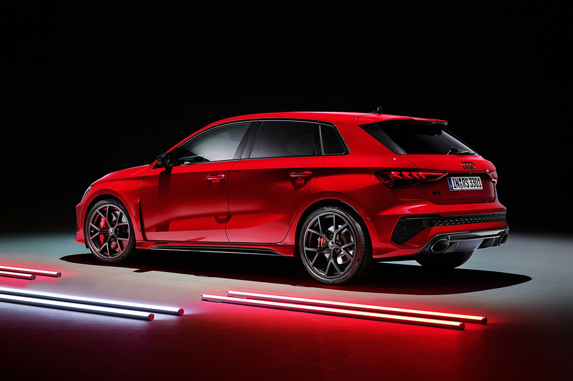 Download 2022 Audi RS3 Sportback - Rear Three-Quarter HD Wallpaper 1921x1280 #43