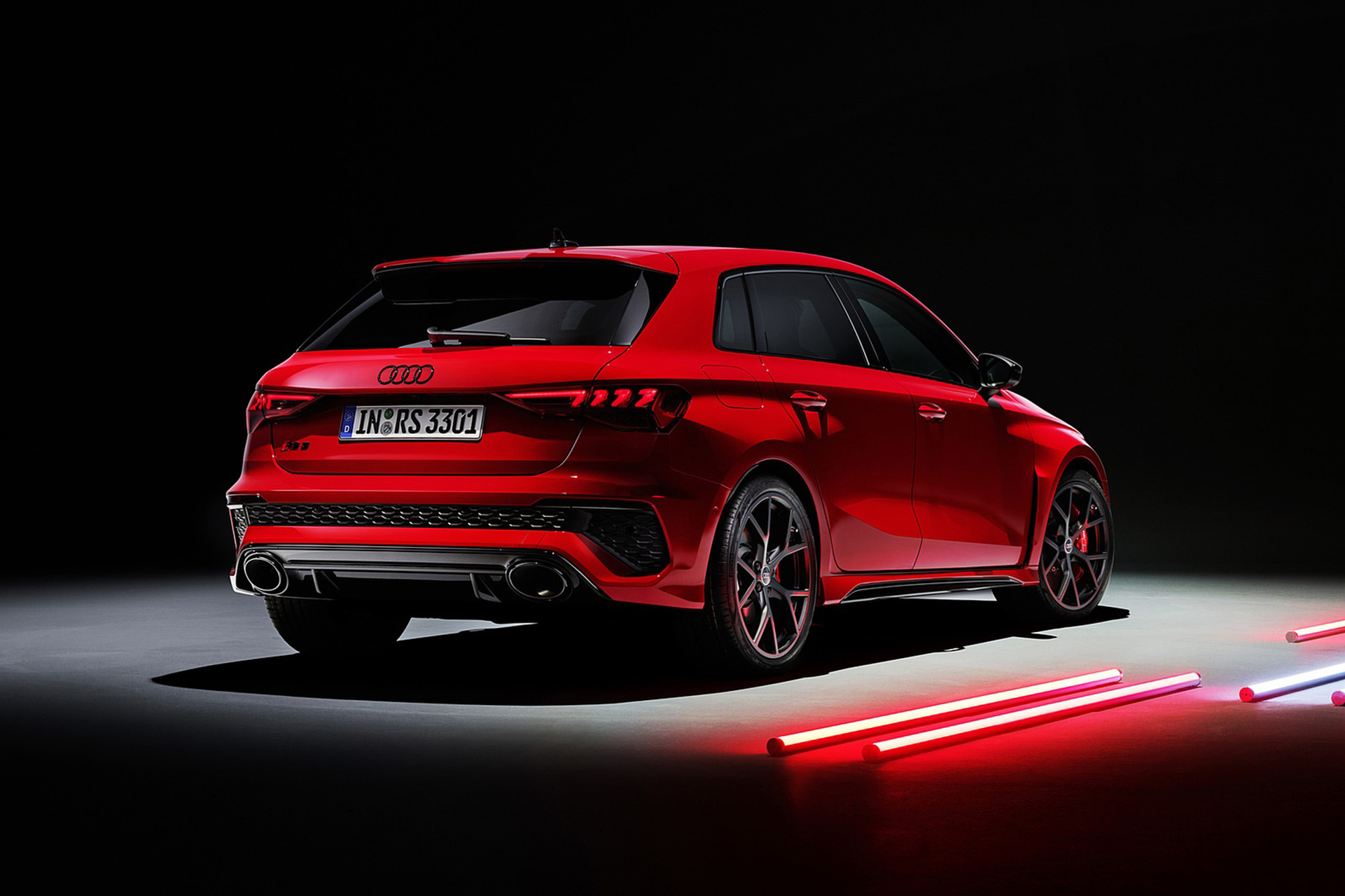 Download 2022 Audi RS3 Sportback - Rear Three-Quarter HD Wallpaper 1921x1280 #44